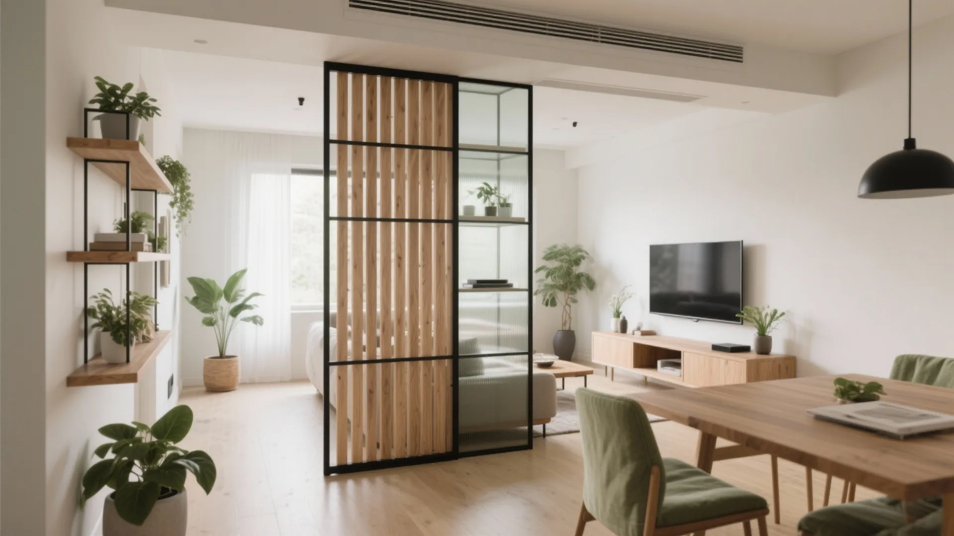 See-through dividers that zone without blocking views