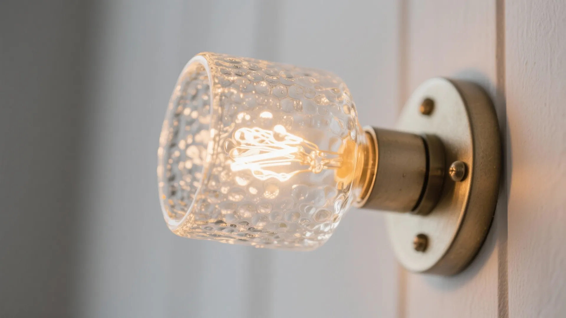 Glass-shaded sconces that enhance visibility and sparkle