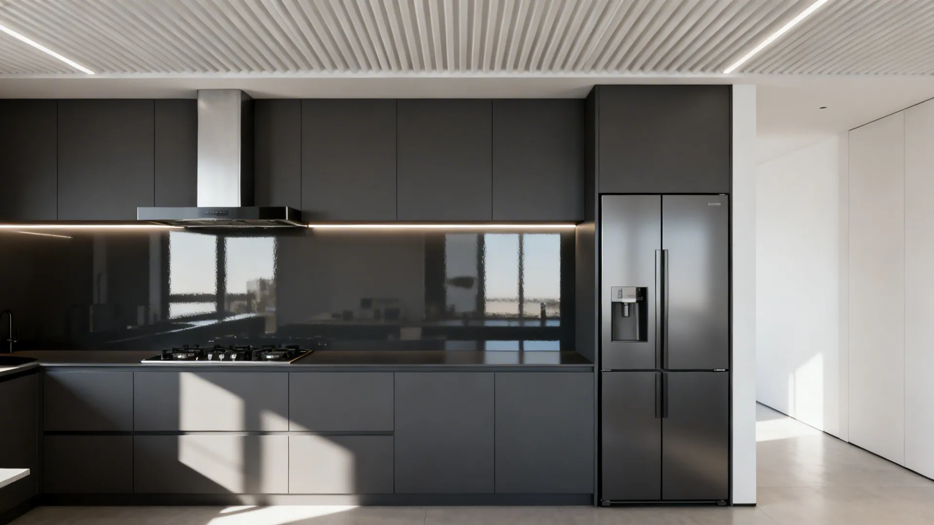 Segmented soffit zones for appliances