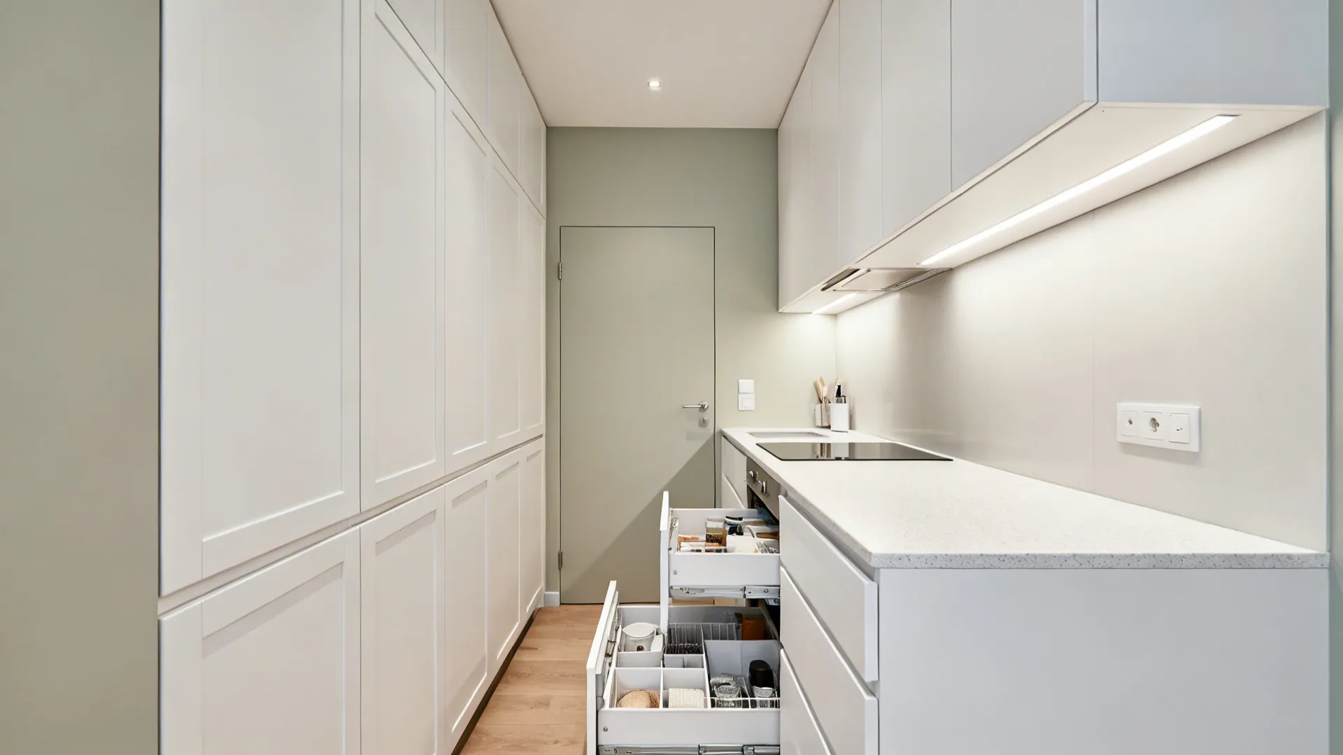 Minimal storage that actually fits (SEKTION + MAXIMERA)