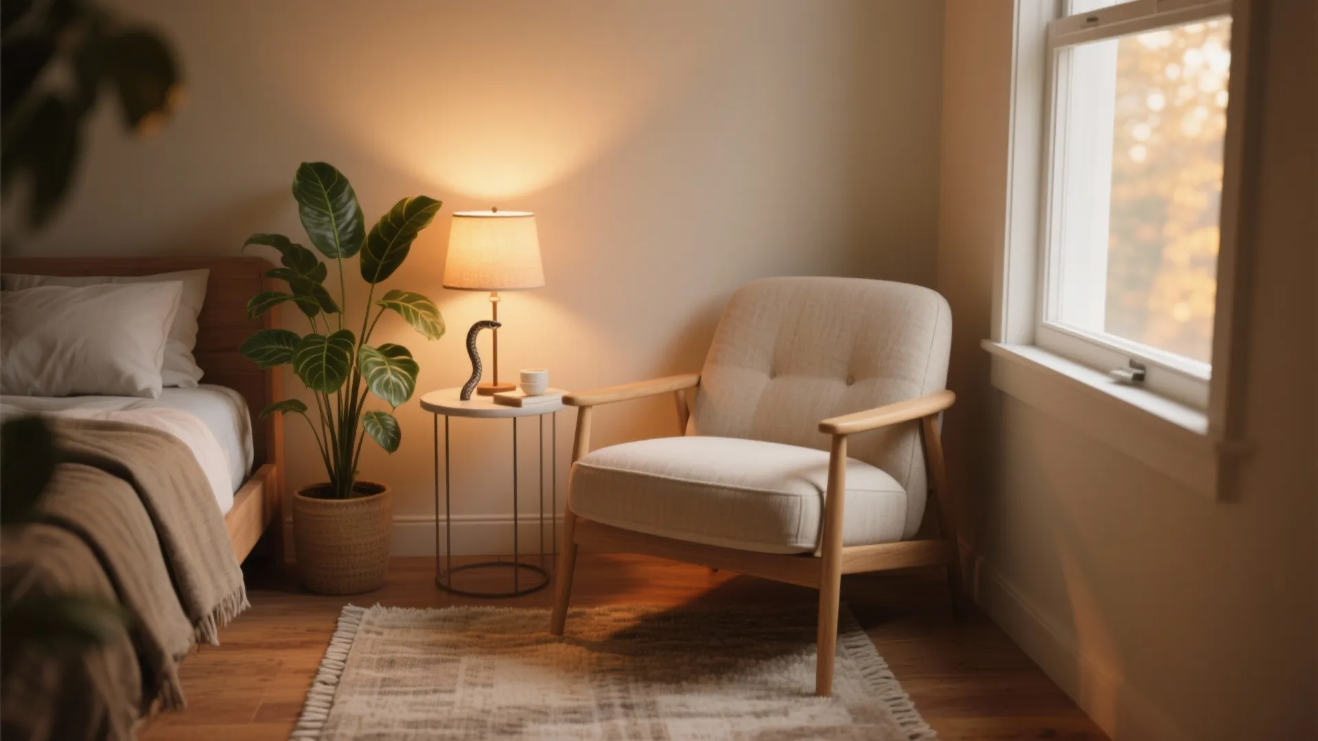 Biophilic Touches and a Self-Care Nook