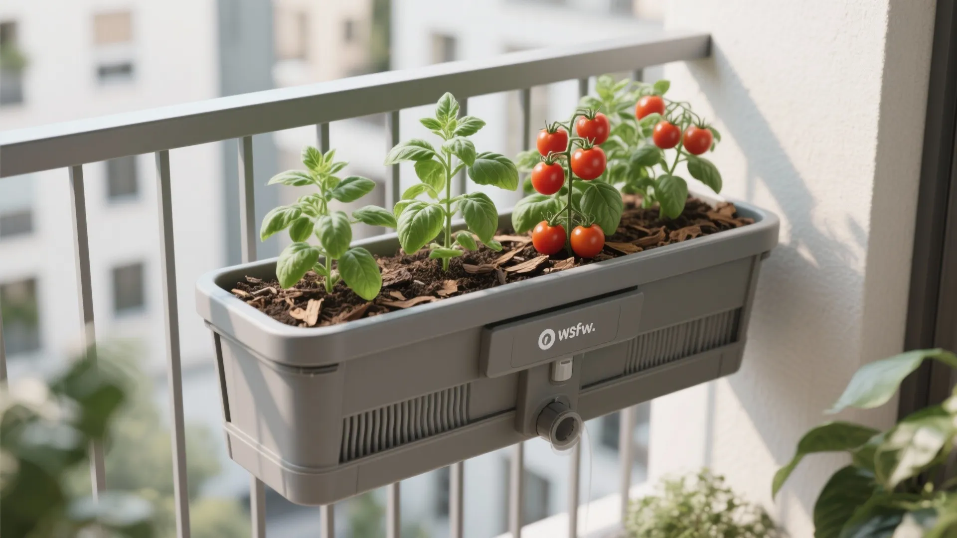 Self-watering planter boxes with capillary wicks