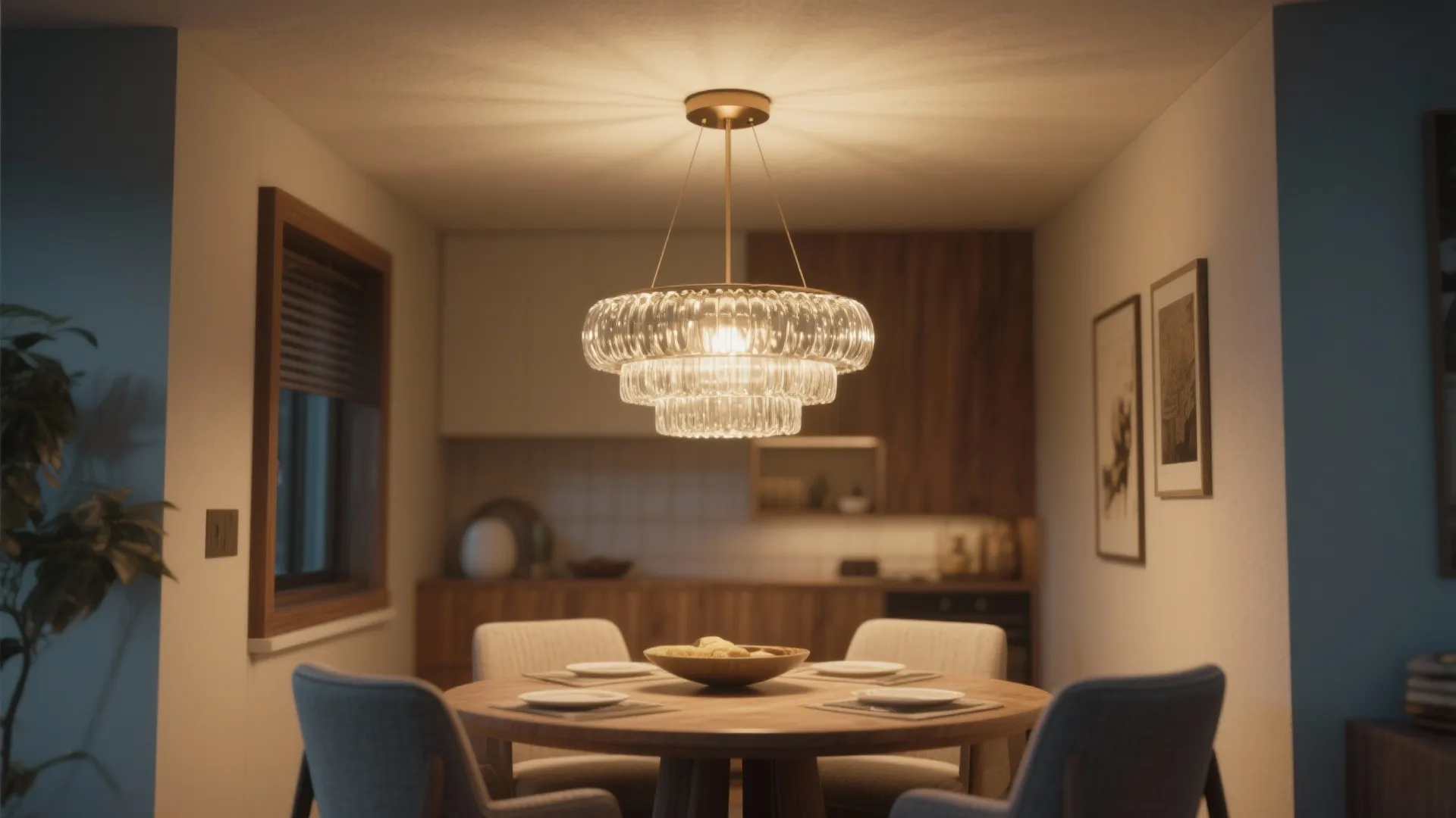 4. Semi-Flush Mount with Personality