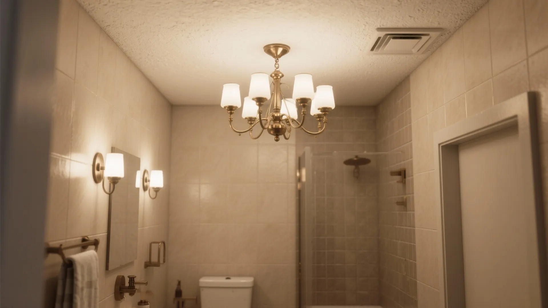 3. Semi-flush or low-profile chandeliers for low ceilings