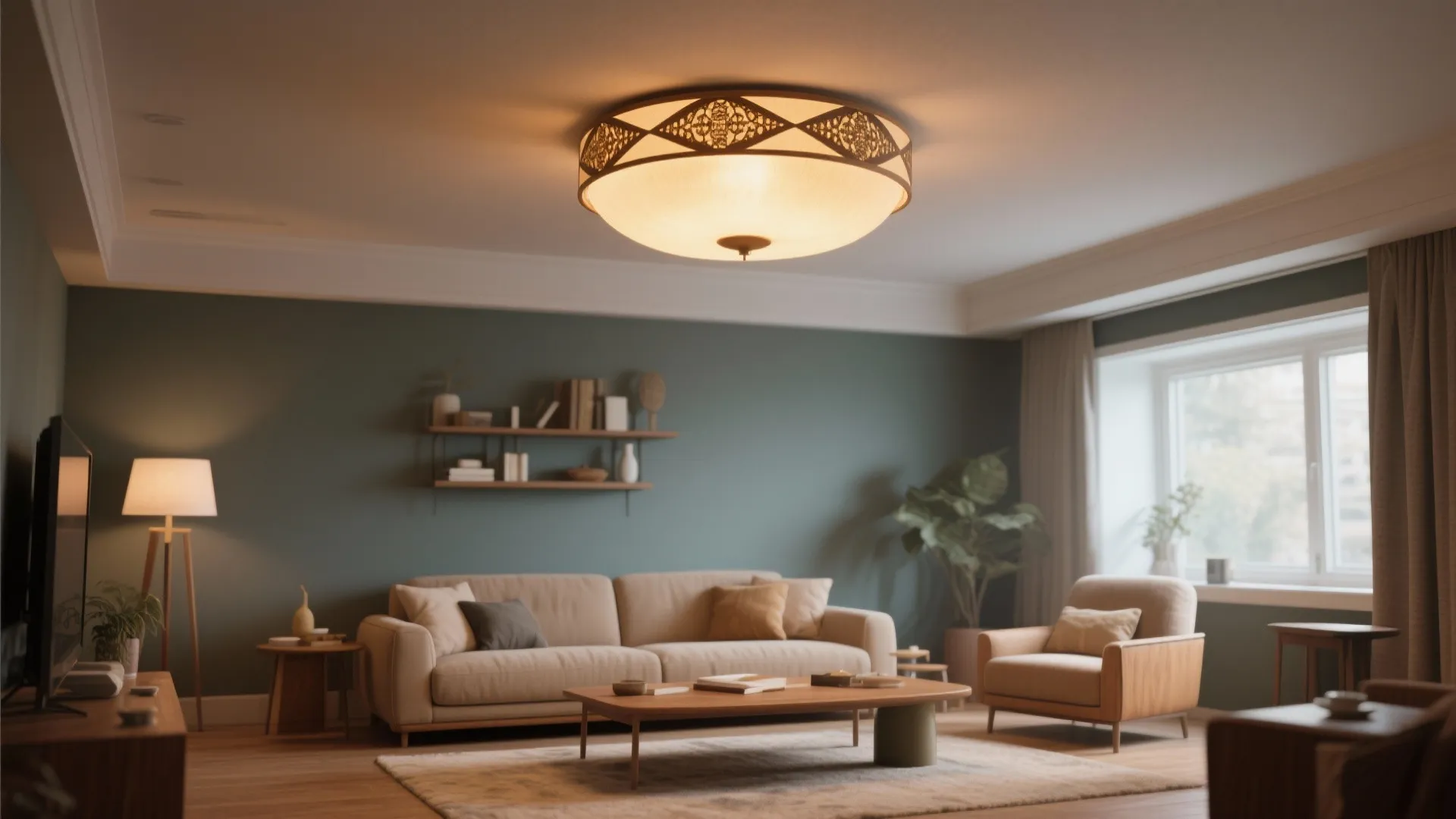 7. Semi-Flush Mount Lights
