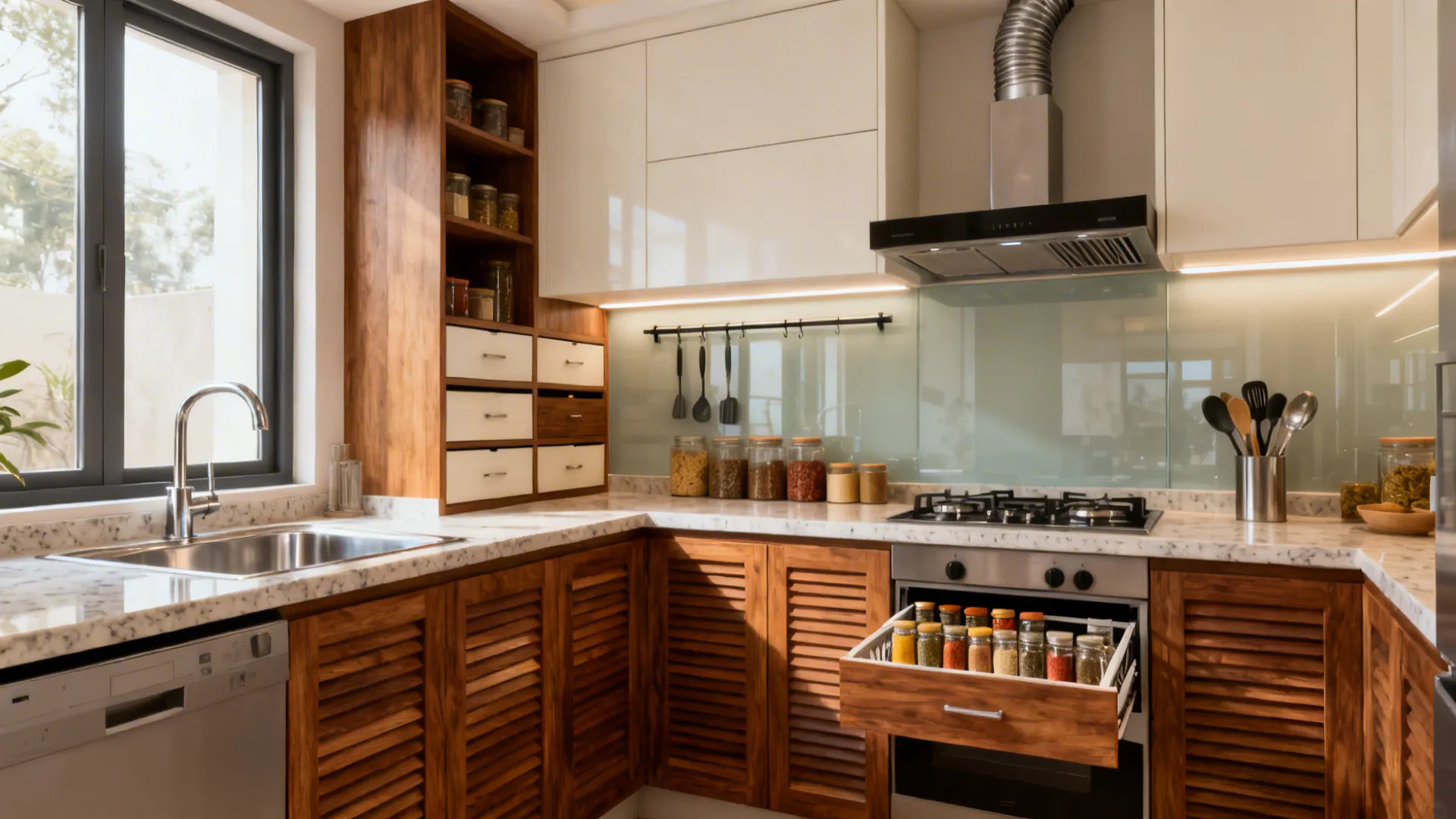 5 Indian Semi Modular Kitchen Designs that Truly Work