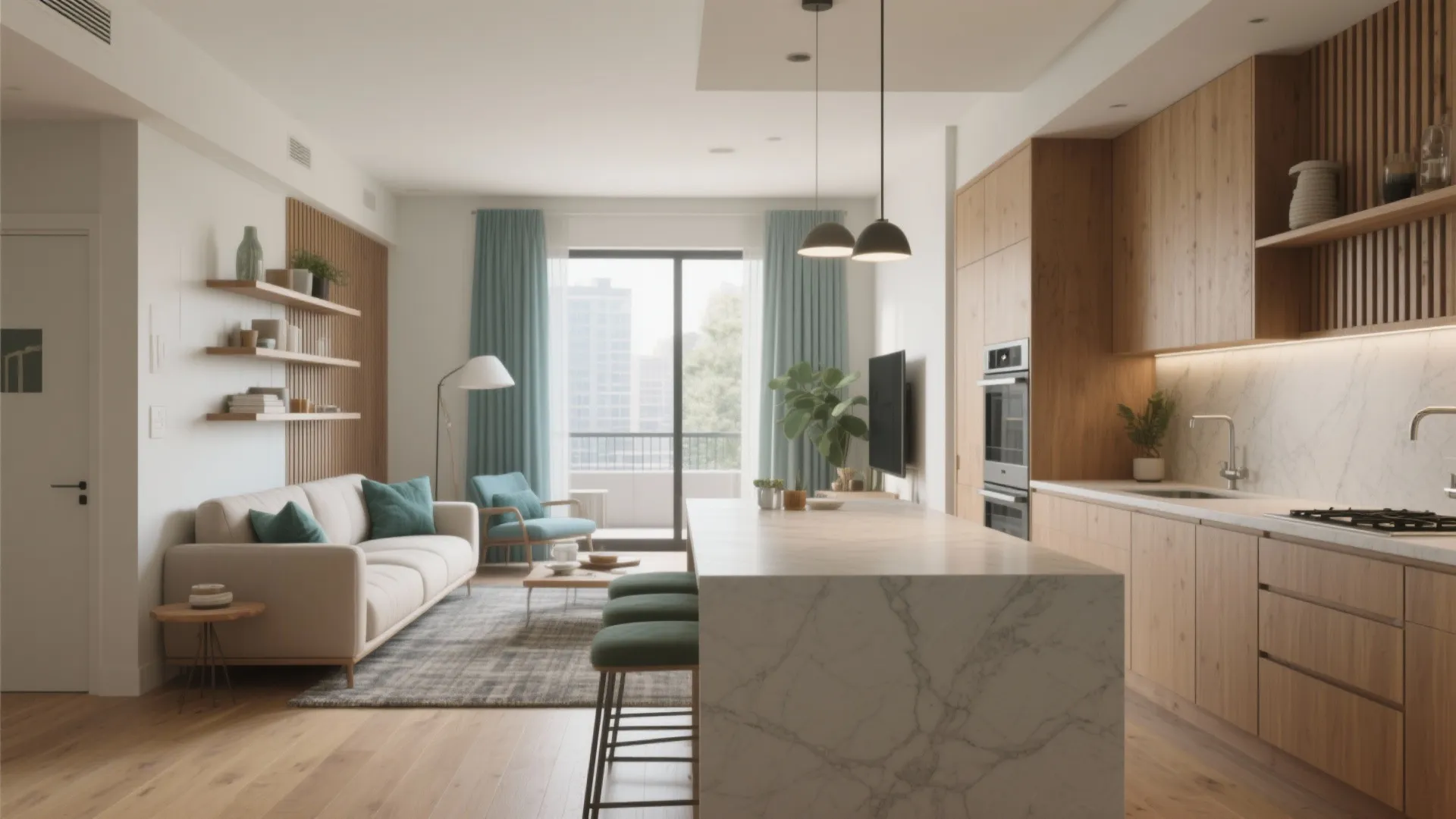 Semi Open Plan Kitchen Living Room: Design Ideas for Modern Homes: Fast-Track Guide to a Stylish, Spacious Look Without Full Walls