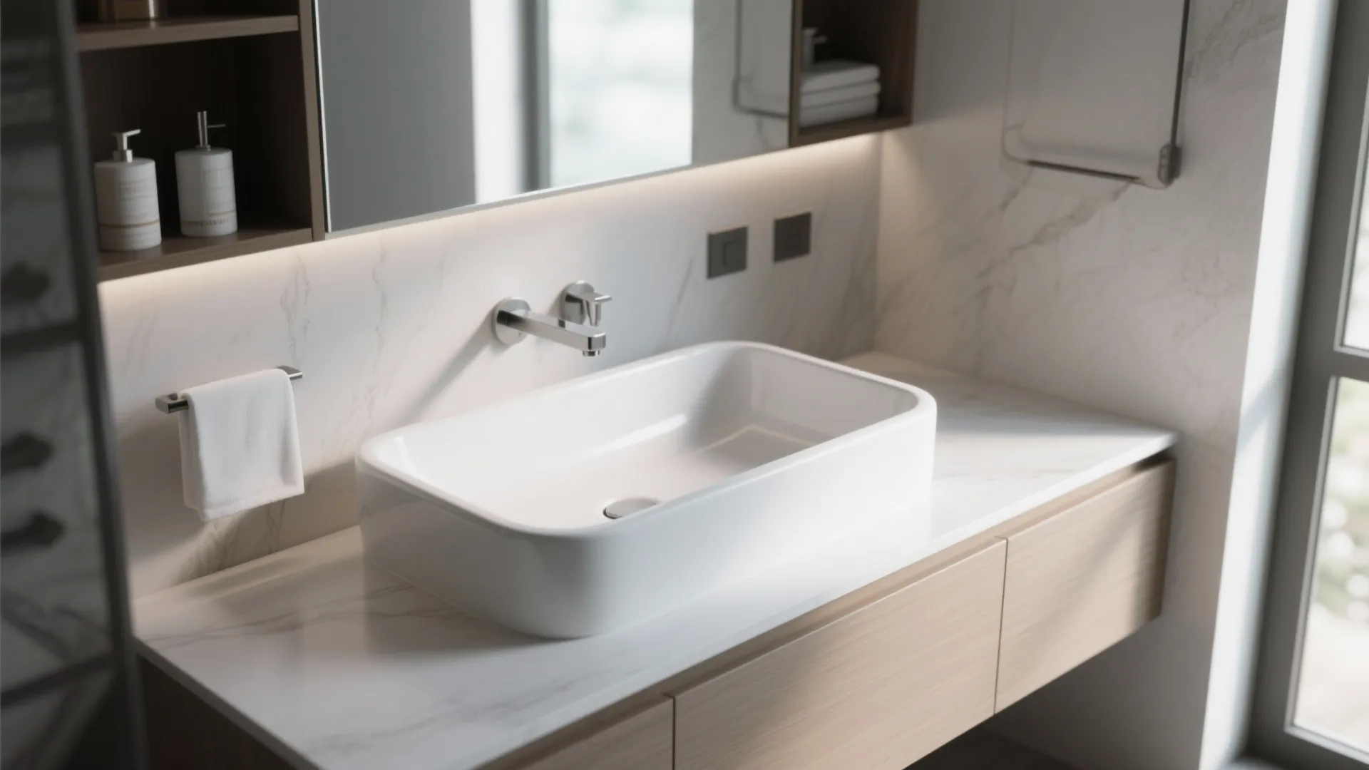 7. Semi-Recessed Basins