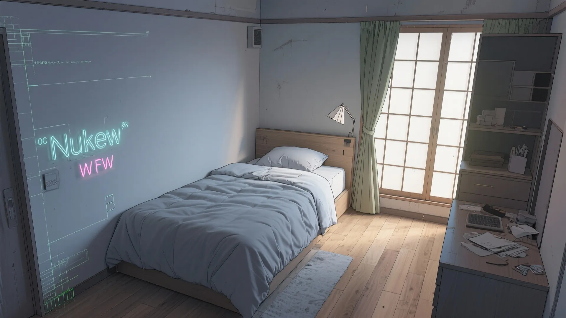 Tips 2: ベッド幅＋通路60cmで居室の余白を確保（東京小戸型）