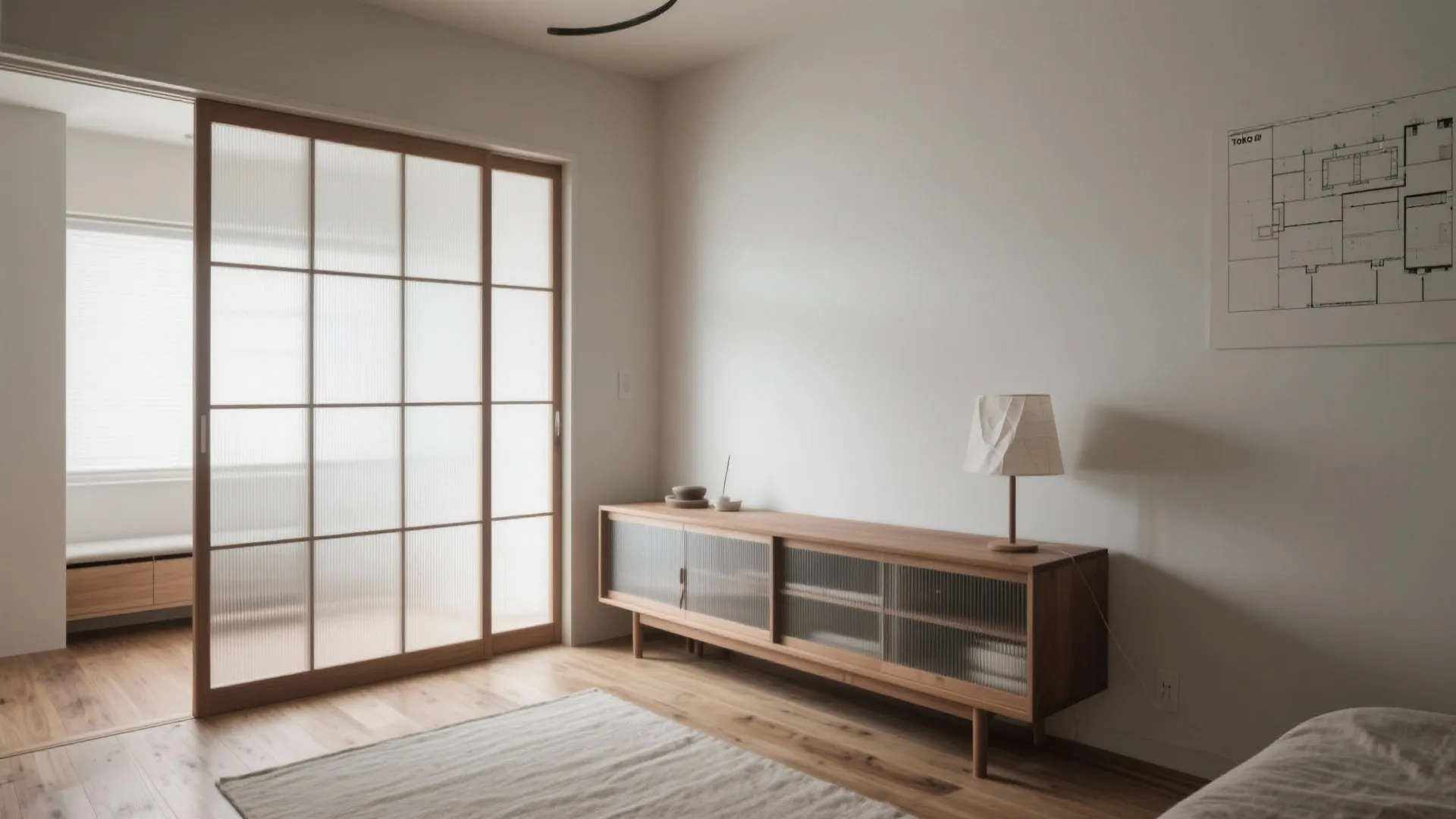 Tips 4: パーテーションは“半透明＋低い”で区切ってつなぐ（東京小戸型）