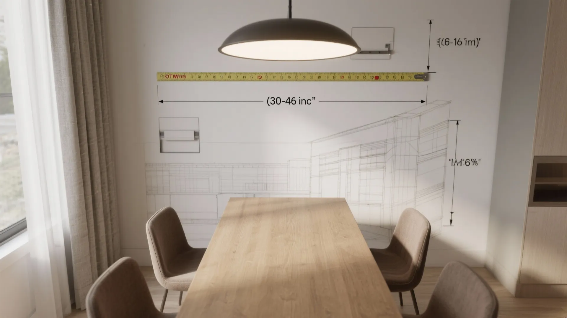 3. Flush or semi-flush when ceiling height is limited