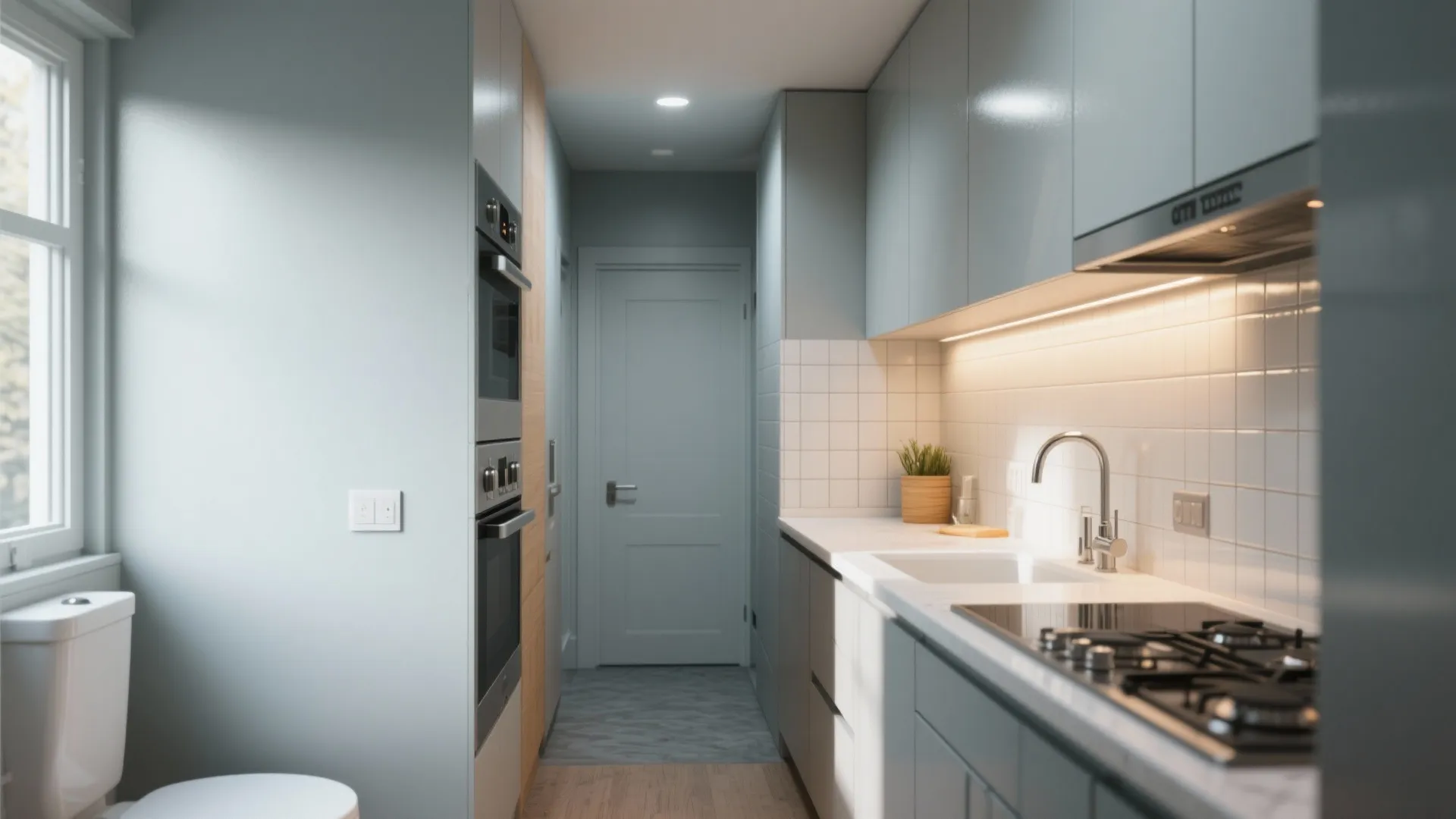 4. Semi-gloss where moisture and mess meet