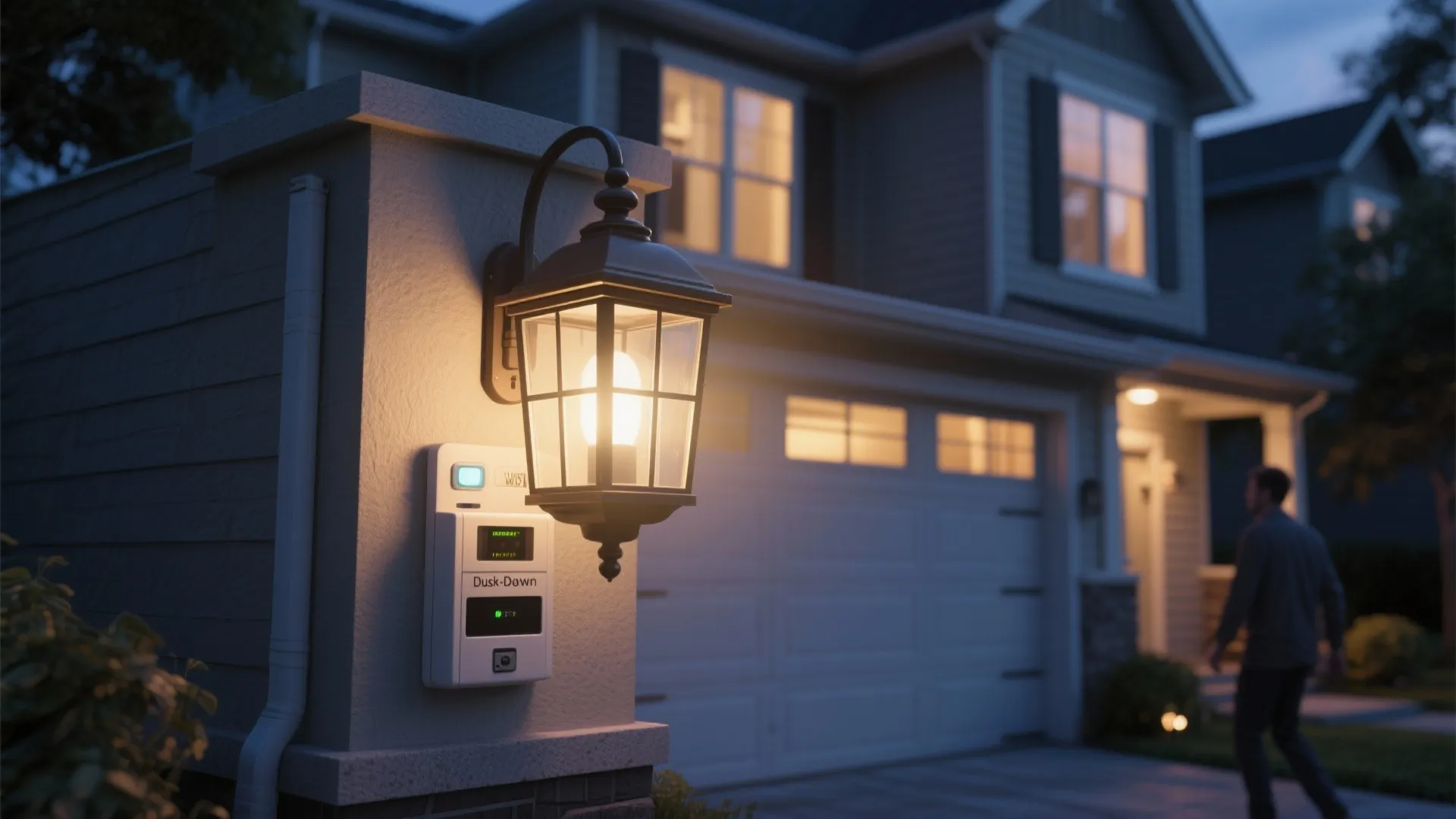 5. Lantern with Motion Sensor and Dusk-to-Dawn Feature
