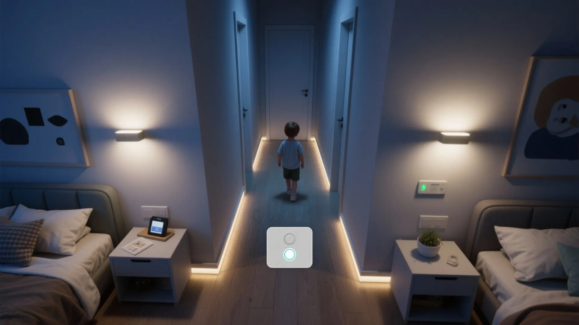 5. Sensor-activated pathway lights