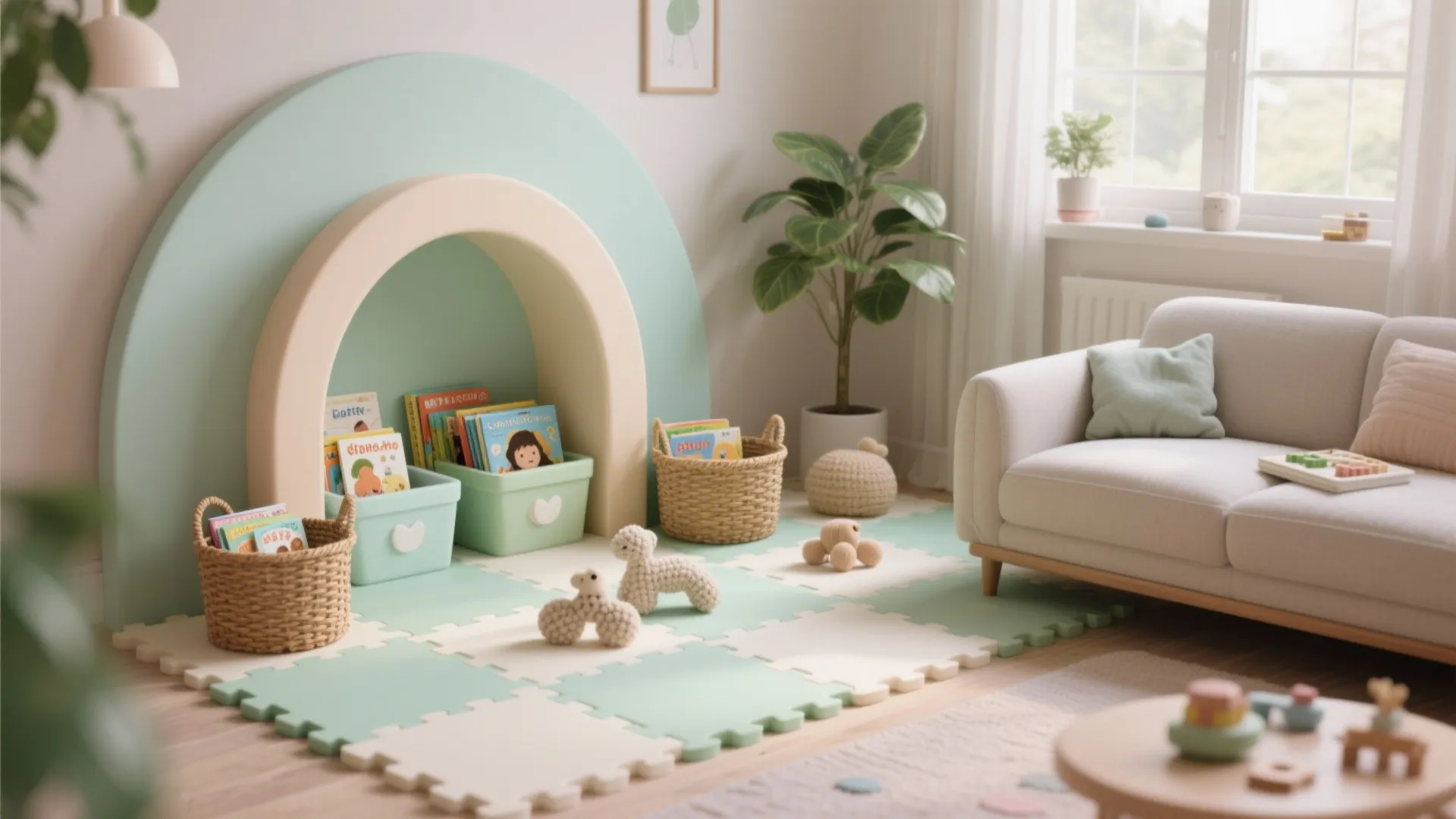 Safe, Sensory Play Corners as Decor