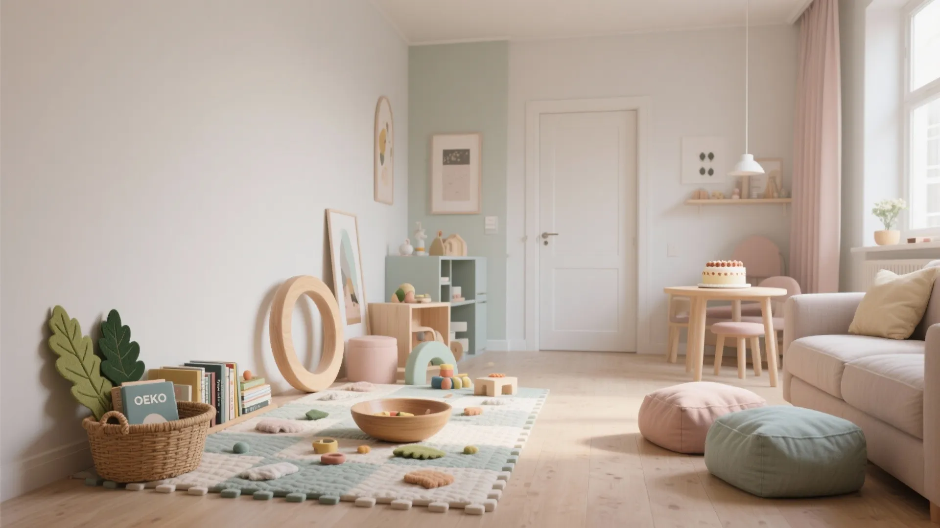 Low-Set Sensory Play Zone (Montessori-Inspired)