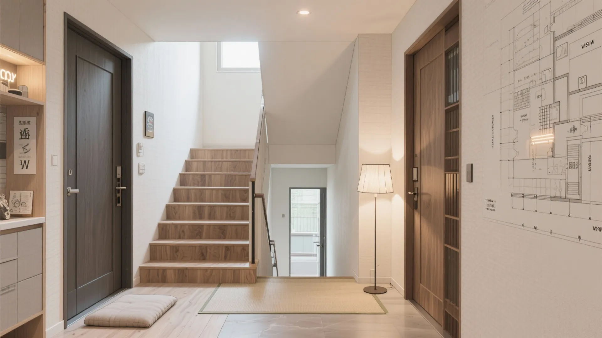 上下分離の動線計画で家族距離を整える（完全分離型二世帯住宅）