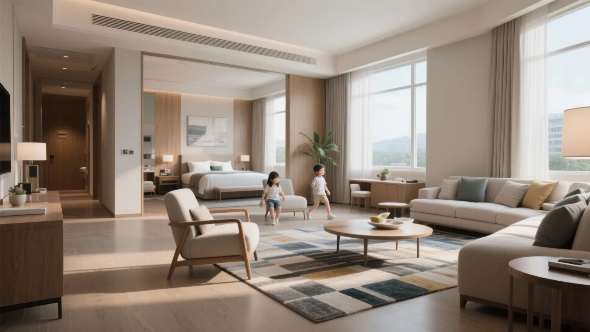 1. Choose suites with separate living areas