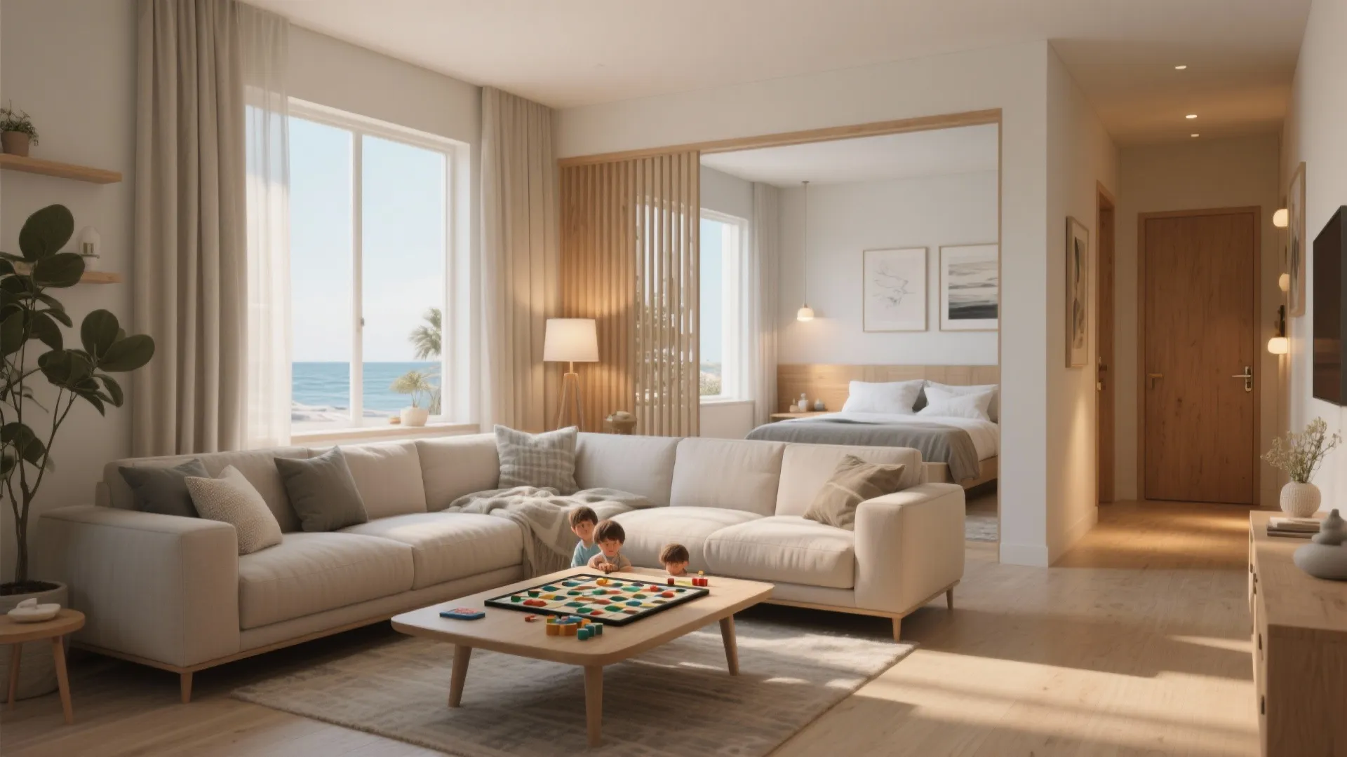 1. Choose suites with separate living zones