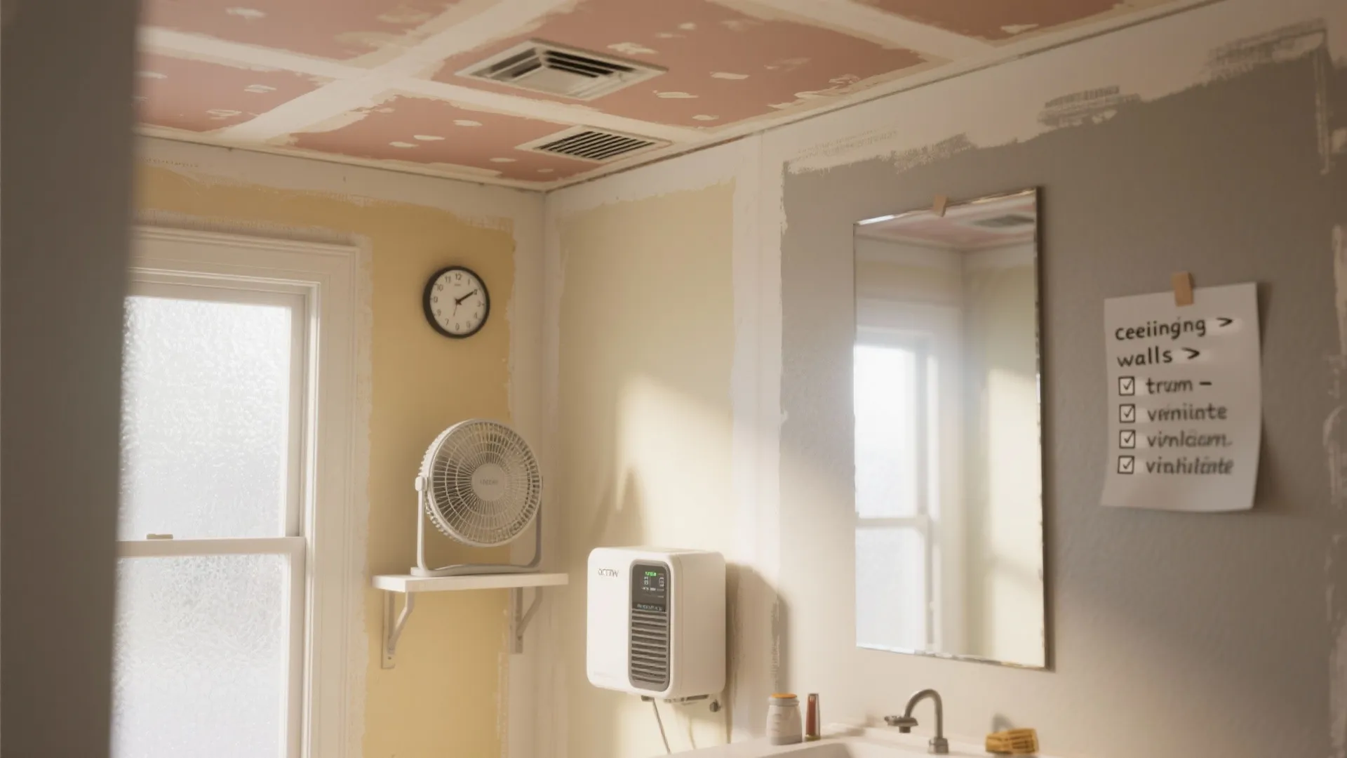 5. Sequence work to maximize curing and ventilation