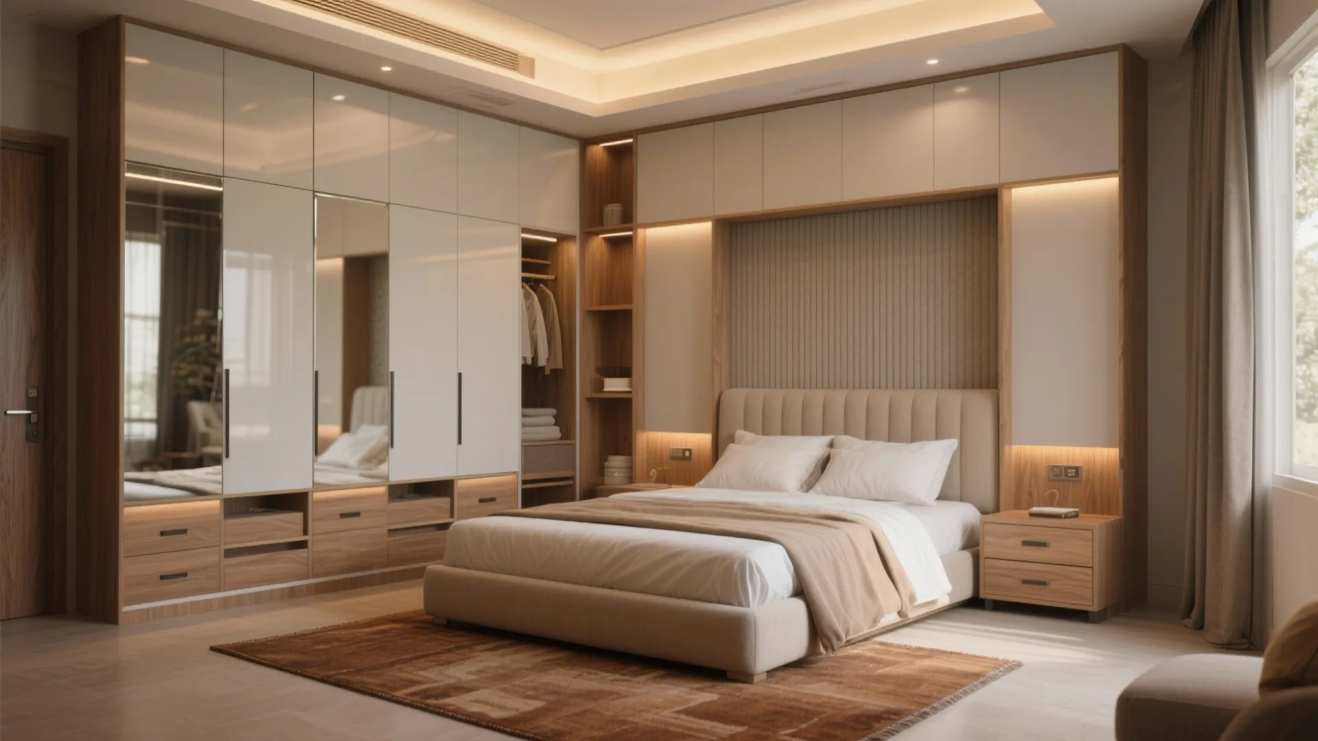 Serene bedrooms with storage you don’t see