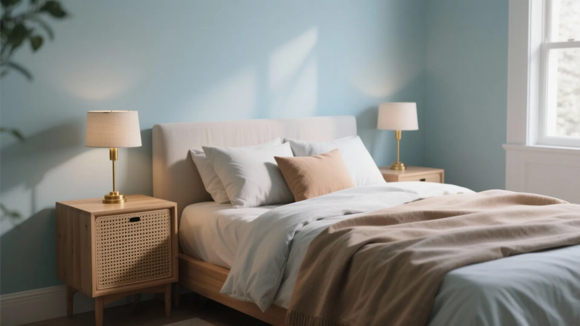 1. Serene bedroom oasis