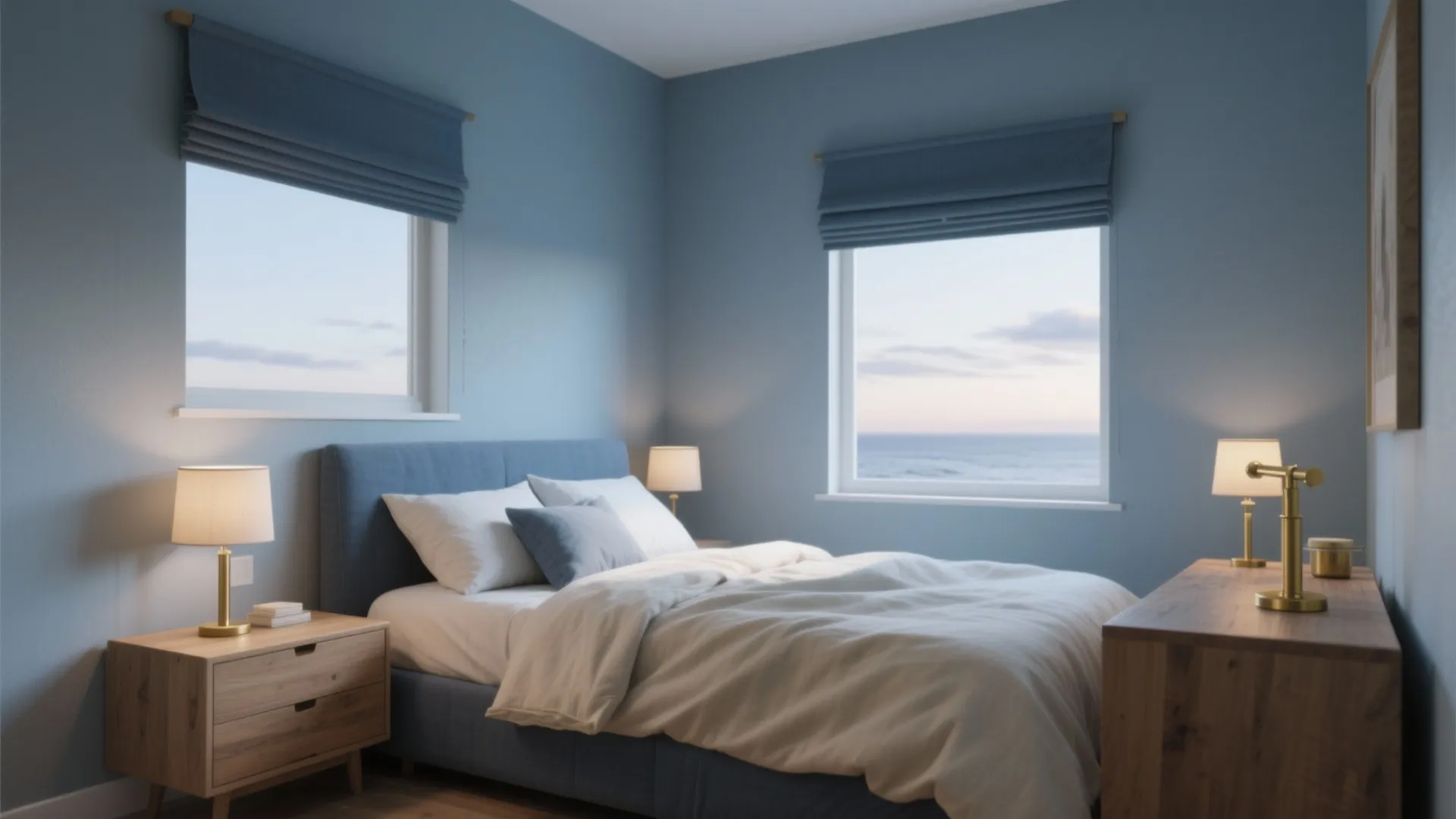 Serene Blues: Dusty Sky, Slate Blue, and Blue-Grey