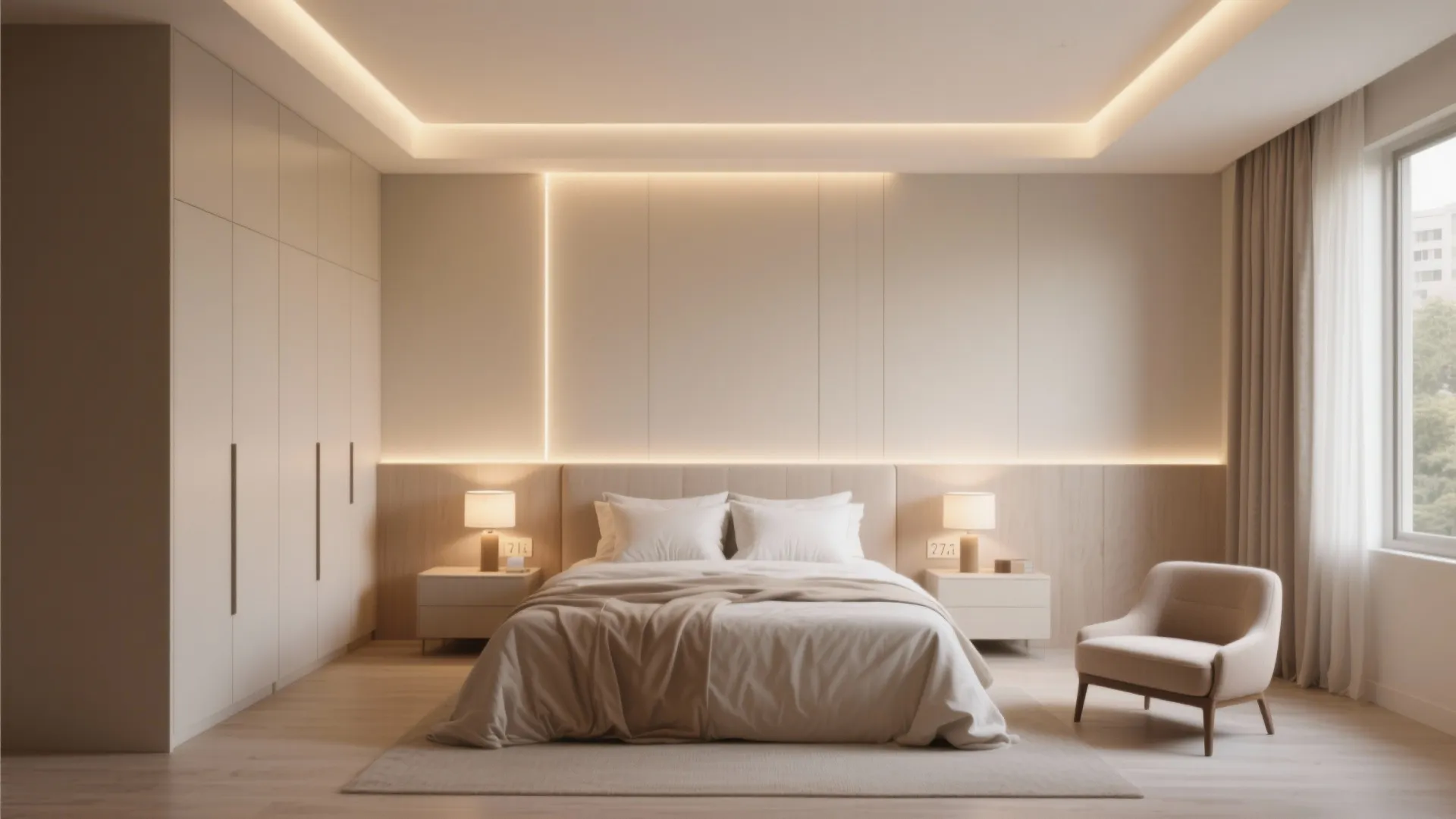 Bedroom suites that balance storage and serenity