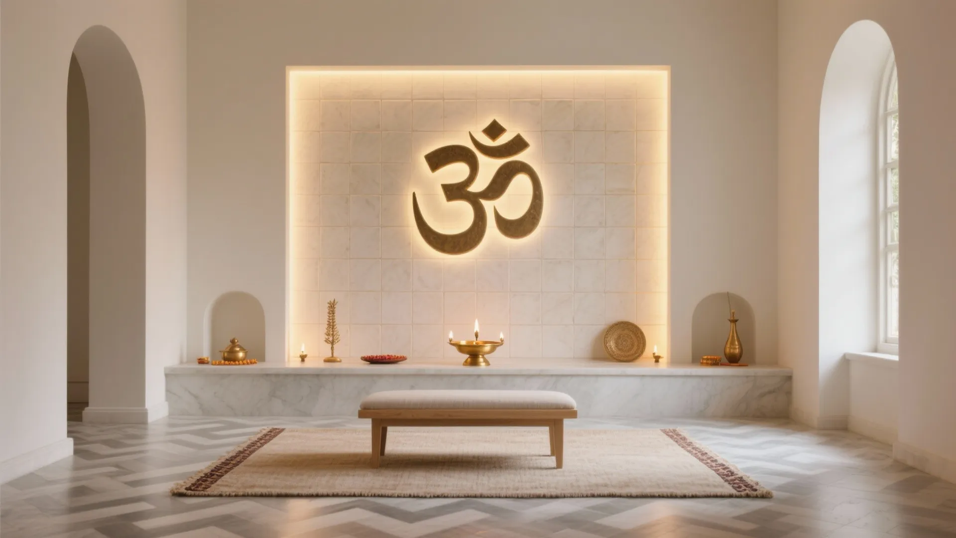 Best Om Tiles for Pooja Room: Spiritual Design Ideas
