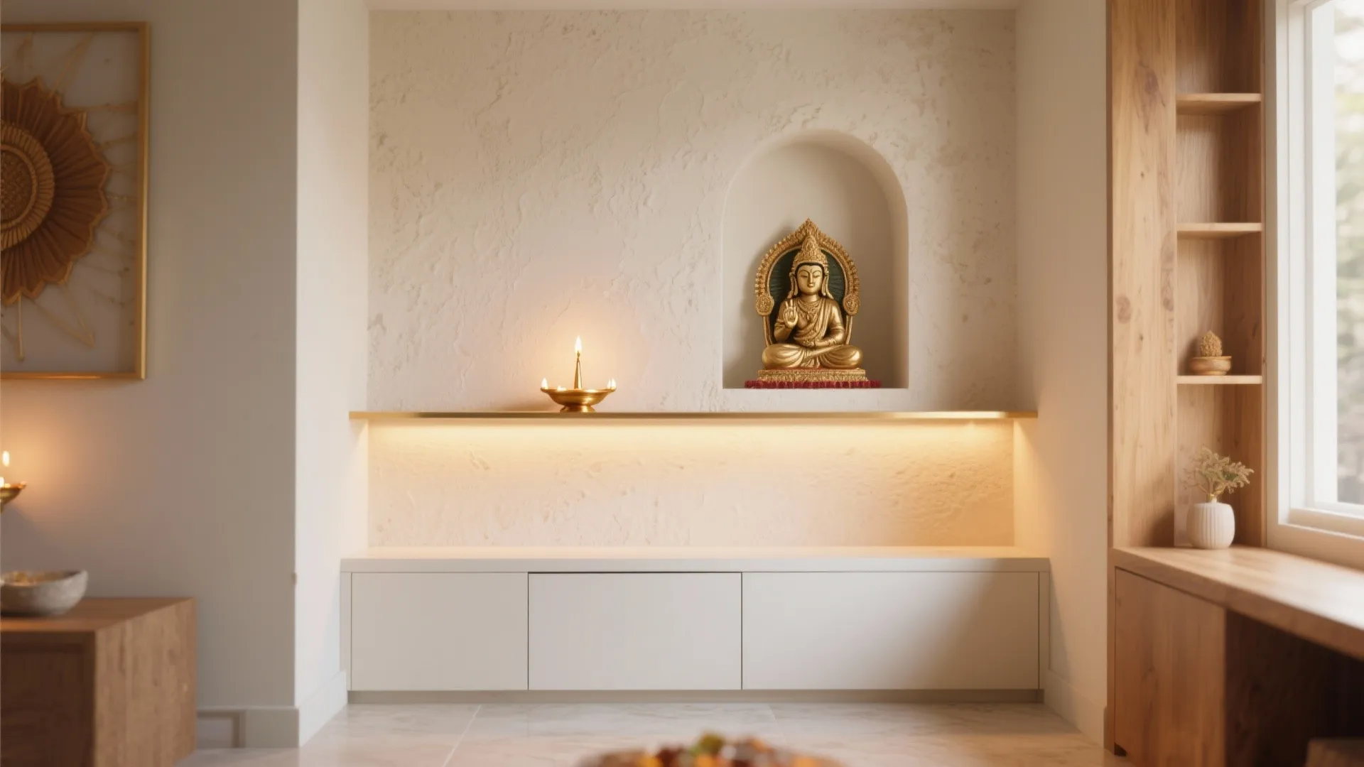 Pooja Room Interior Wall Design: 5 Inspired Ideas: Small spaces, big serenity—5 expert-backed pooja wall design ideas that balance tradition, function, and style