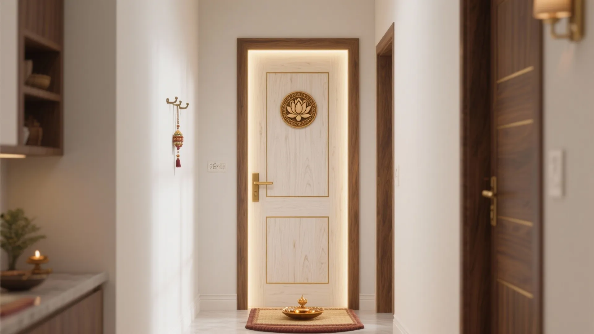 Pooja Room Door Decoration Items: Stylish Ideas for Every Home: 1 Minute to Transform Your Sacred Space with Door Décor