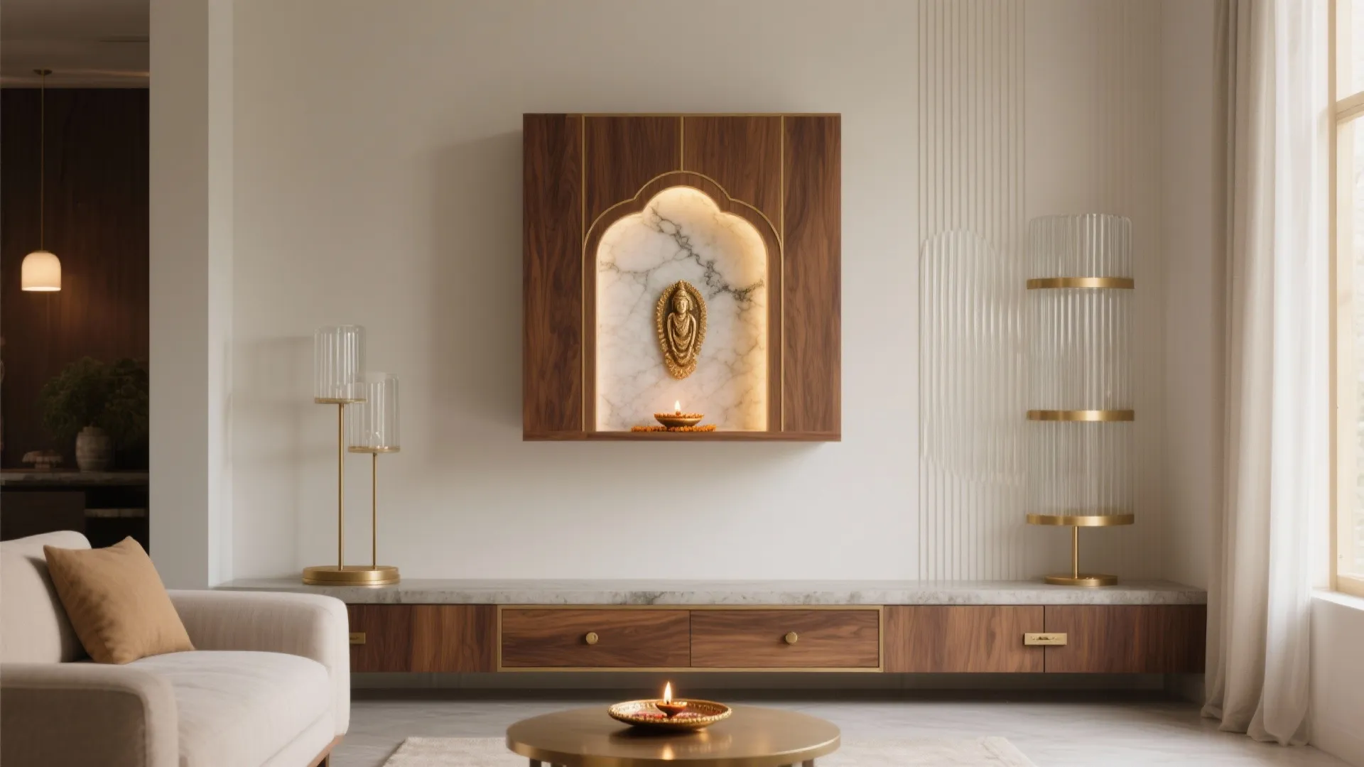 5 Pooja Design Ideas for Small Homes: A designer’s 5 smart ways to craft a serene mandir in tiny spaces