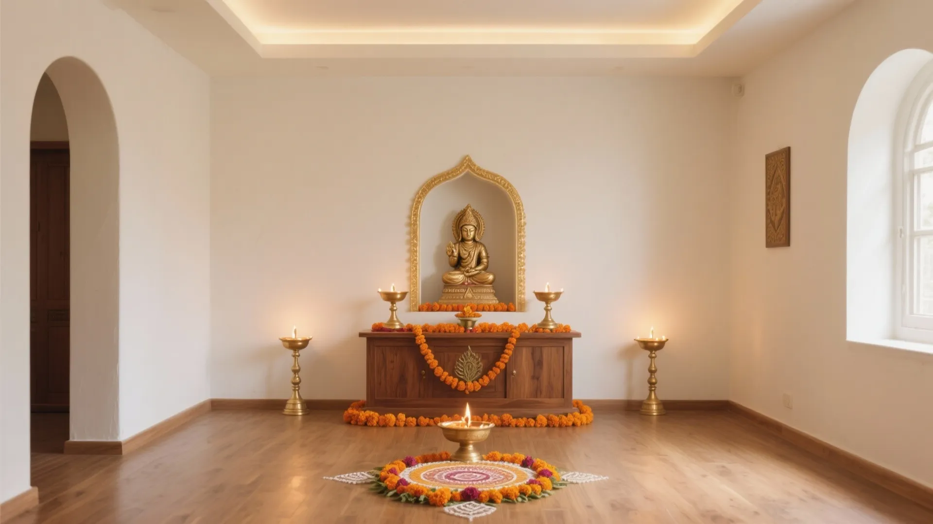 Best Paint Colour Ideas for Pooja Room Décor: 1 Minute to Brighter, Serene Pooja Spaces with Perfect Paint Colors