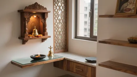 5 small pooja room ideas that feel serene