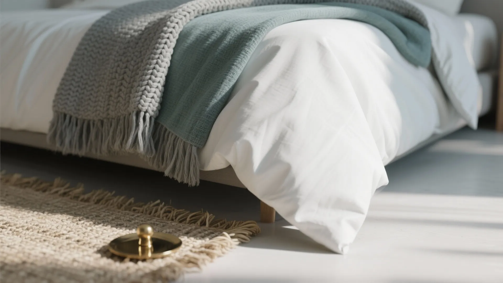 2. Serene Teal + White Minimalist Scheme