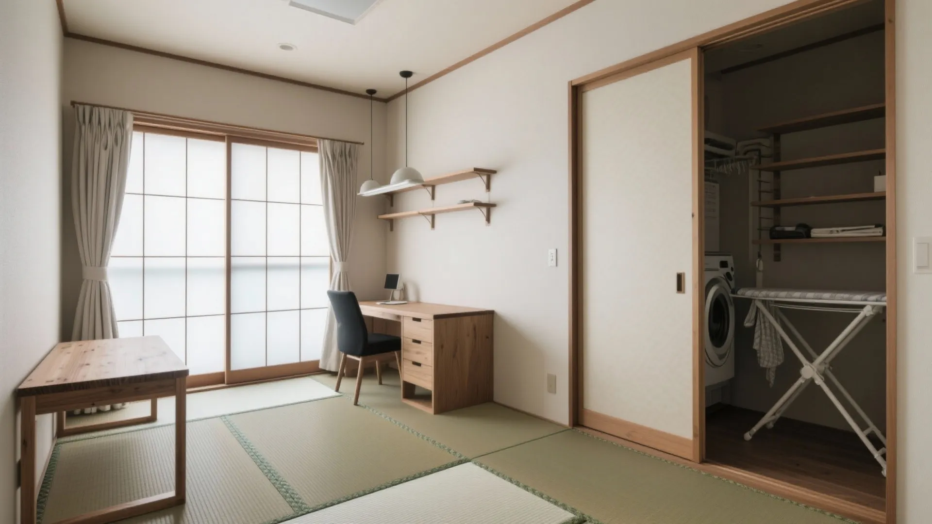 Tips 3: 1室は“静の仕事部屋”、もう1室は“可変の家事室”（日式风格）