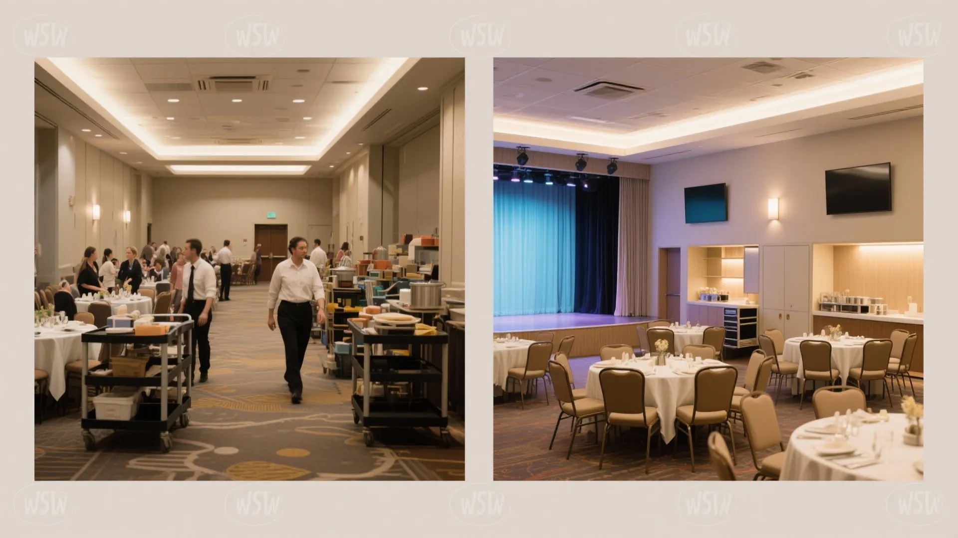 Streamlined service routes and storage nooks