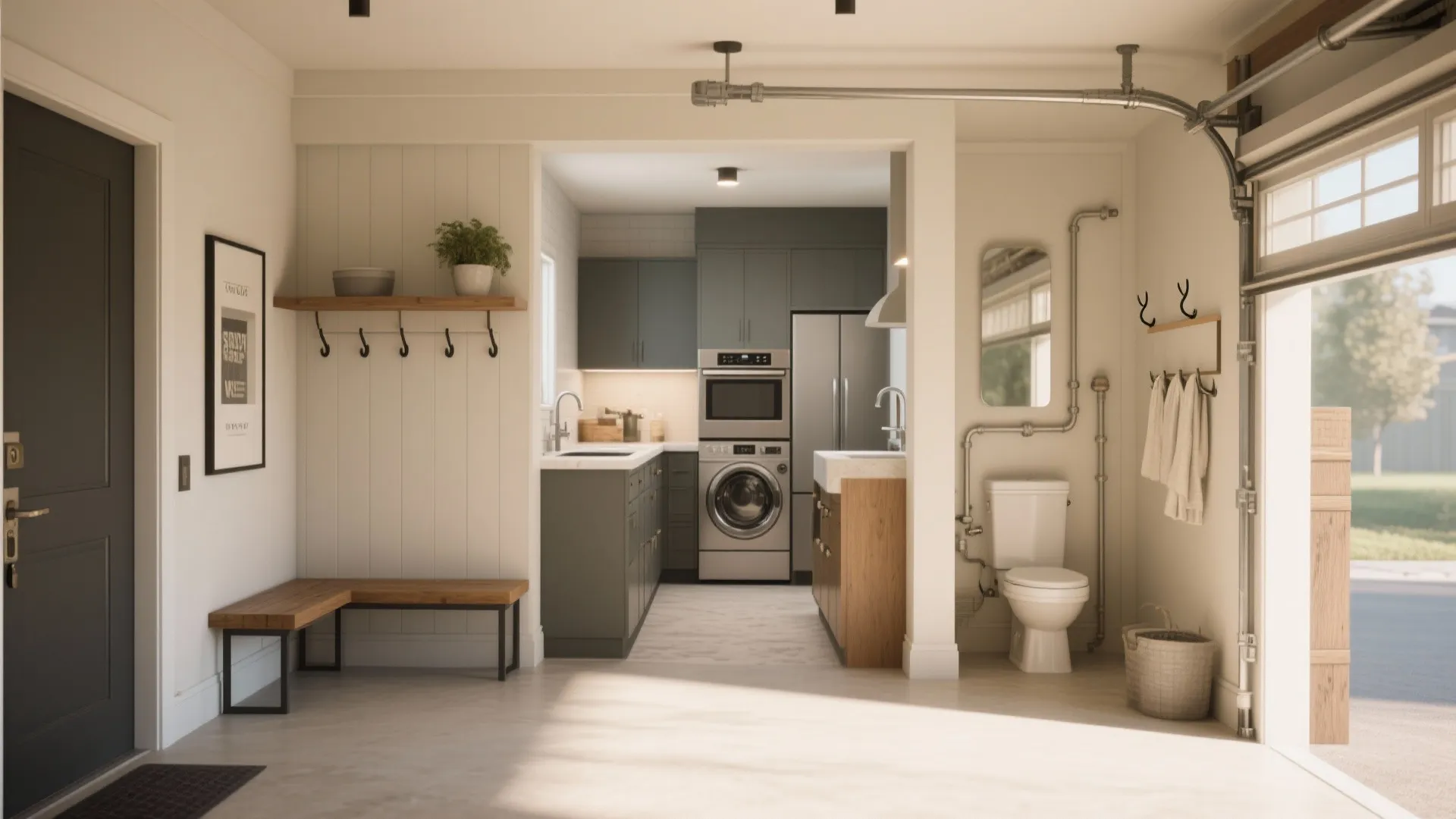 5. Efficient Service Core and Garage Integration