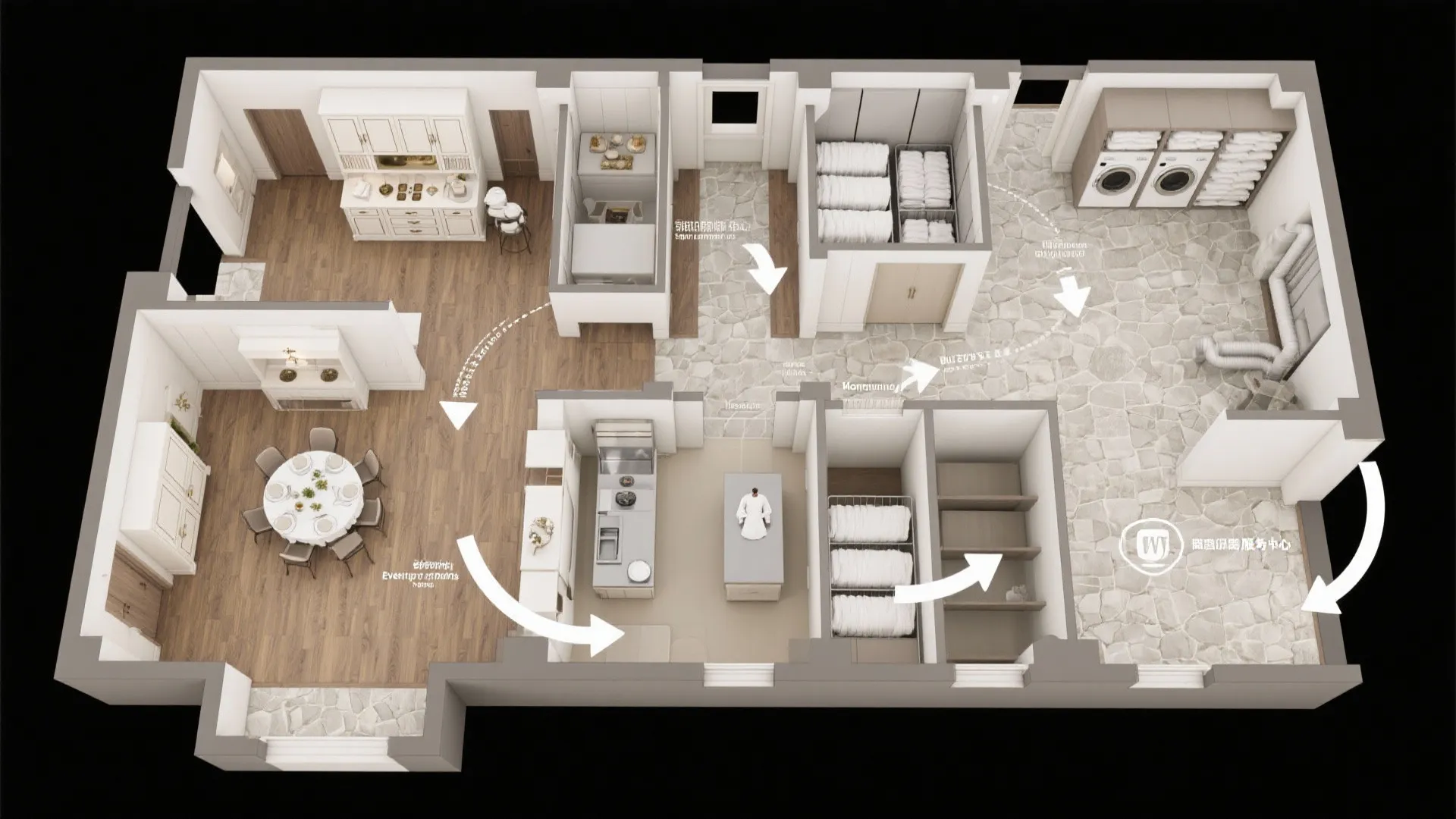 Service cores that make daily life effortless