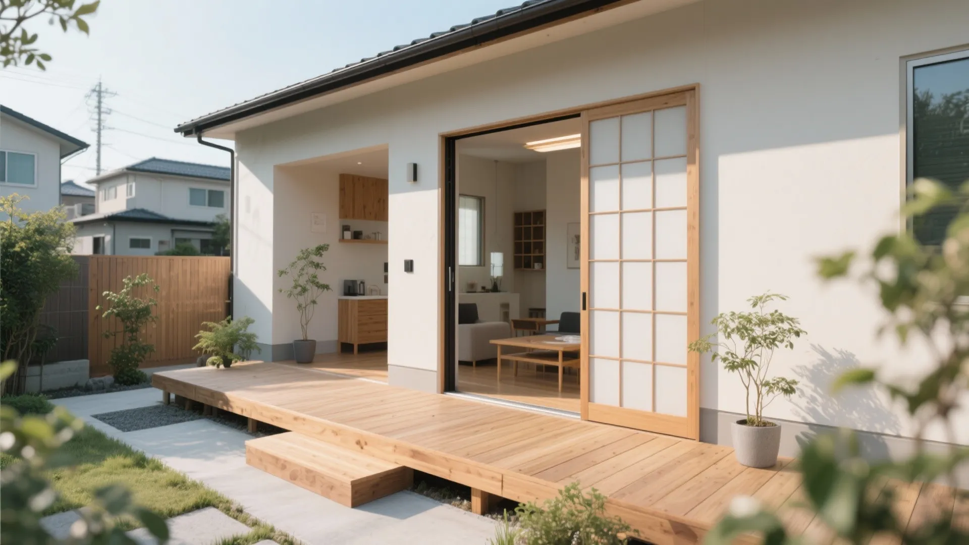 外構と室内の“行き来”を滑らかに｜日本都市と動線規整