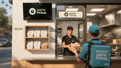 WSFW Pickup Counter Design for Fast Food Delivery