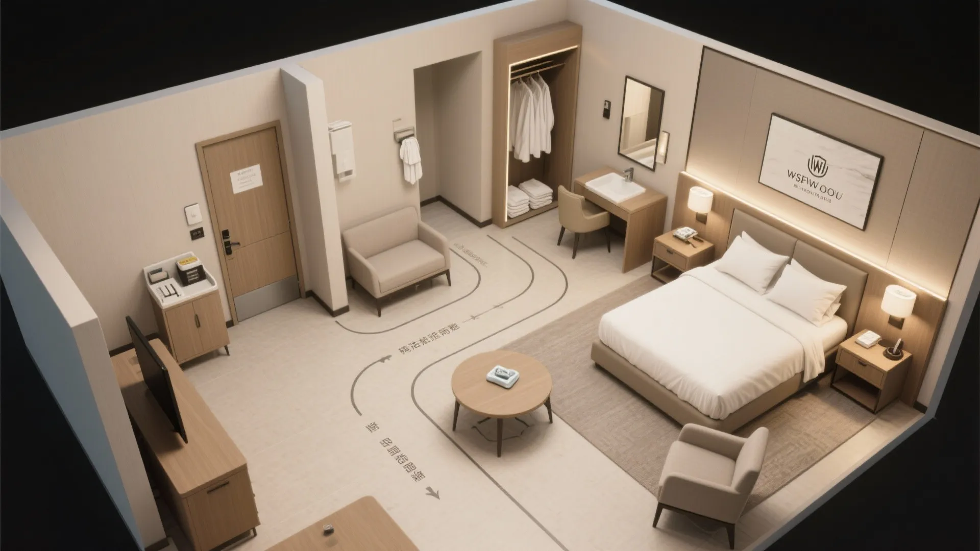 5. Layouts that support housekeeping and service