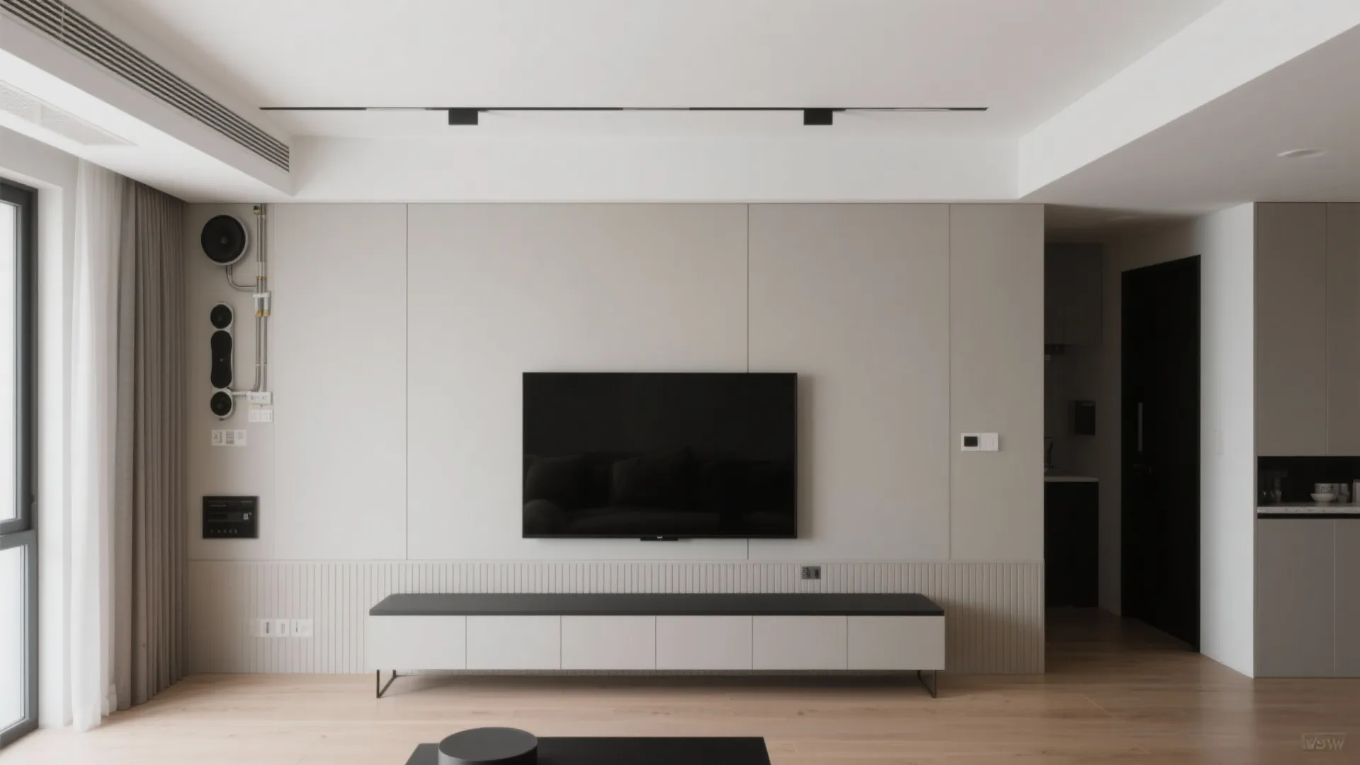 4) A Service Spine Along One Wall