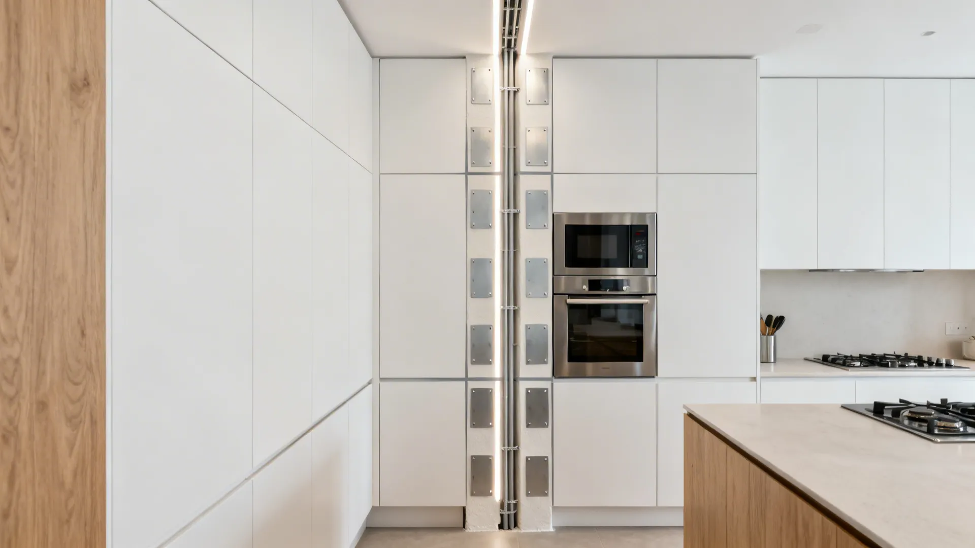 Service Spine With Access Panels