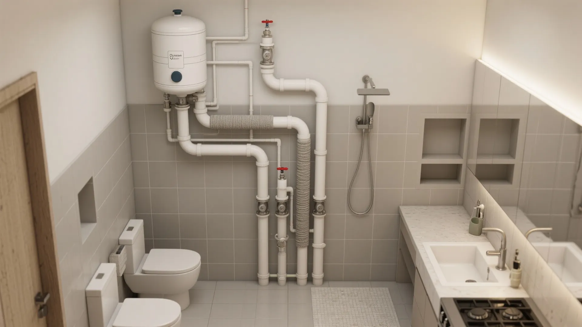 Water-Wise Bathrooms and a Service Spine