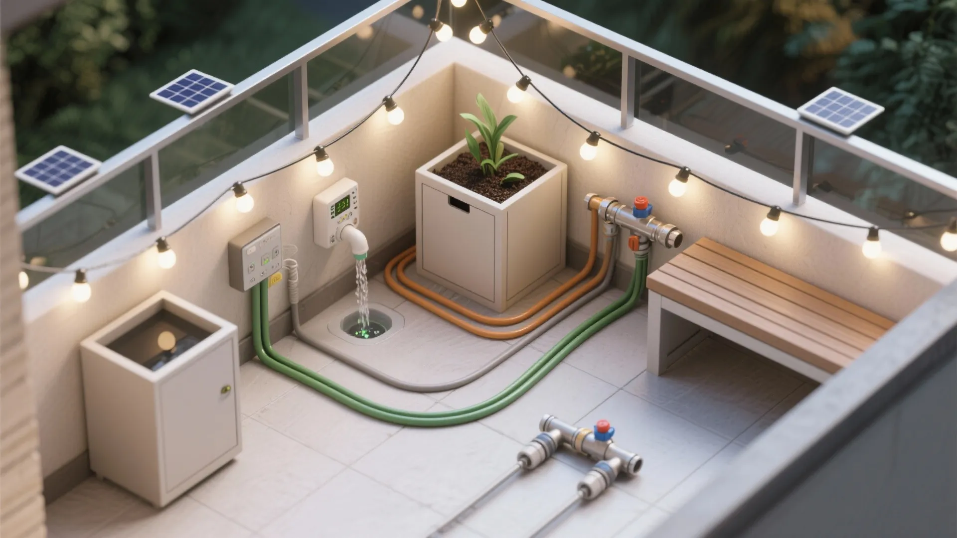 Lighting, Water, and Storage: The Service Triangle