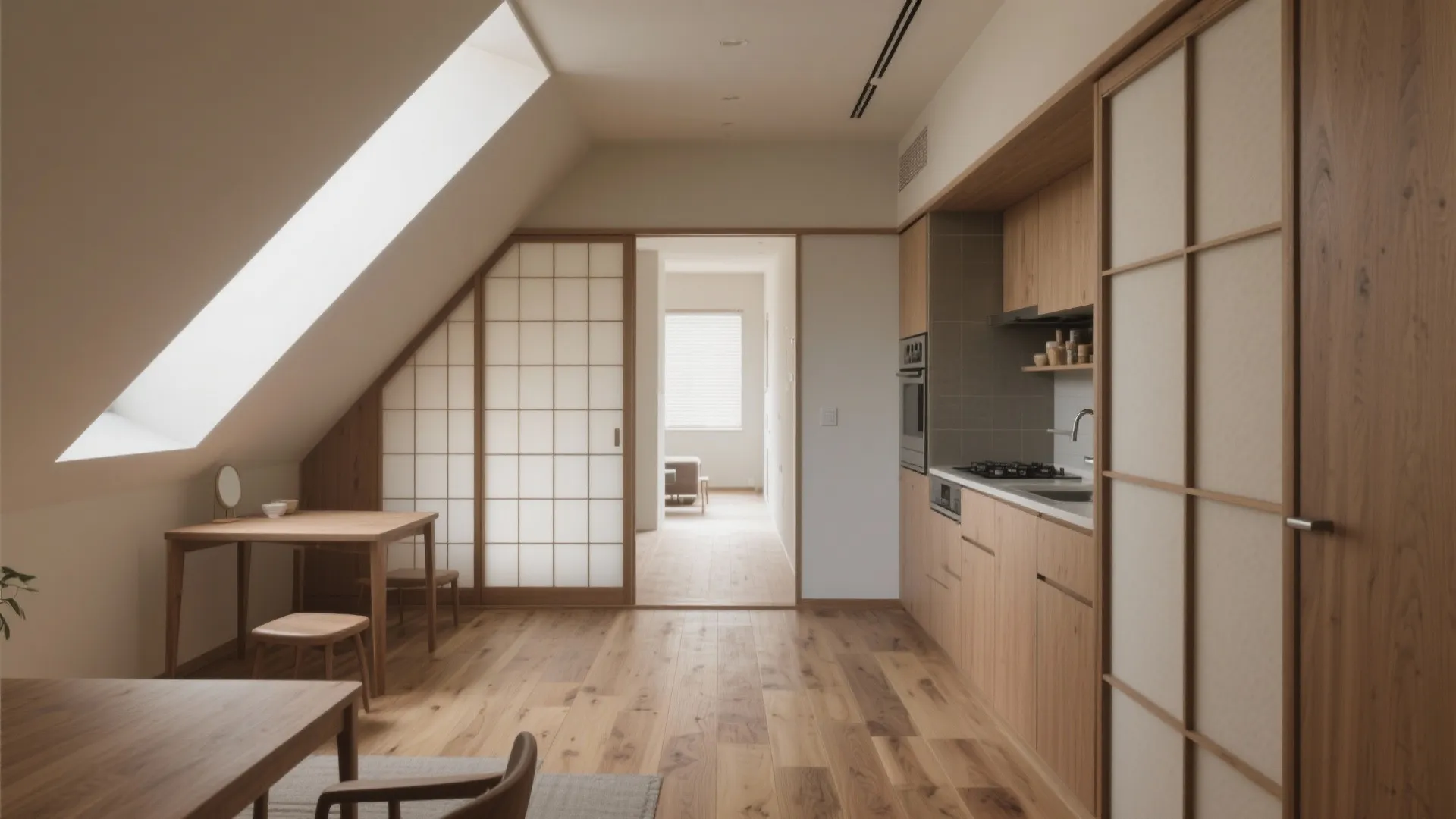 Tips 3: 片側に設備を集約し回遊を作る（東京小戸型の動線规划）