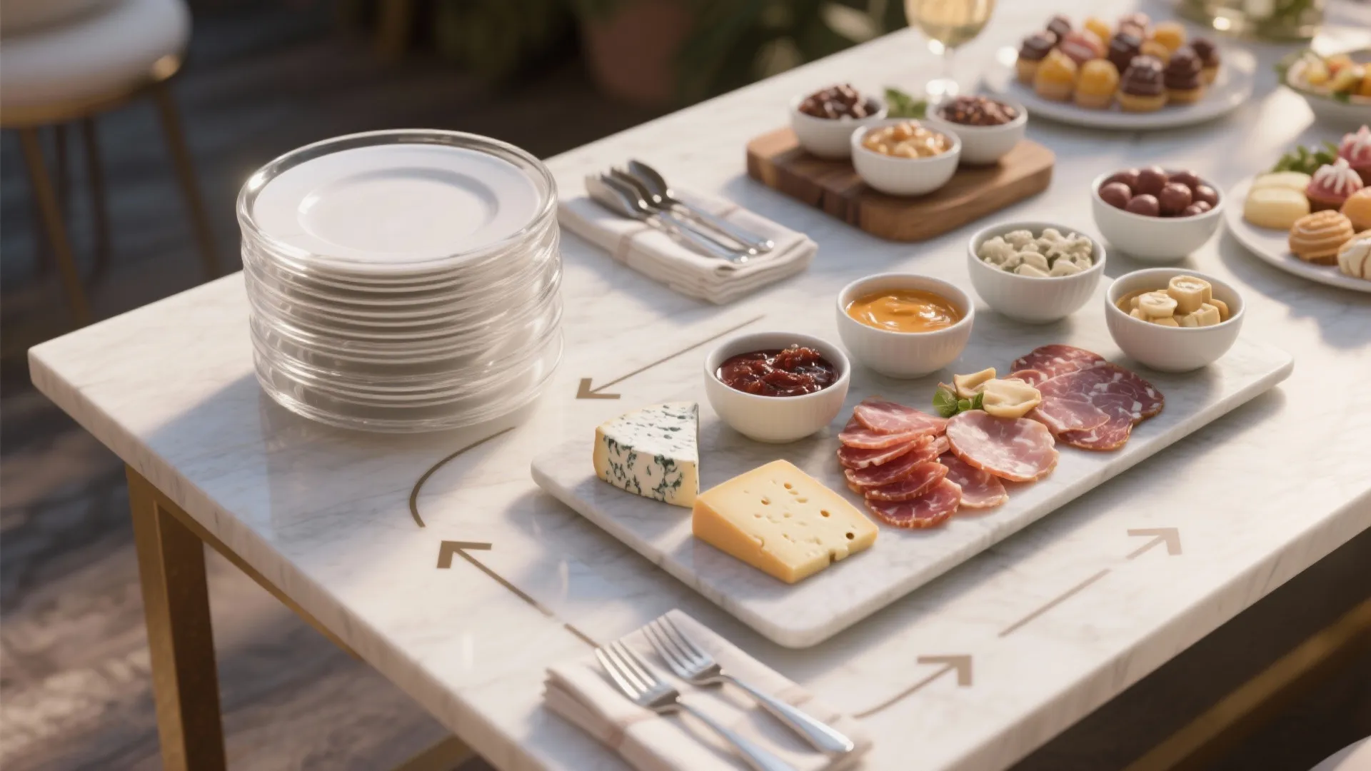 4. Plan serving flow and utensil stations