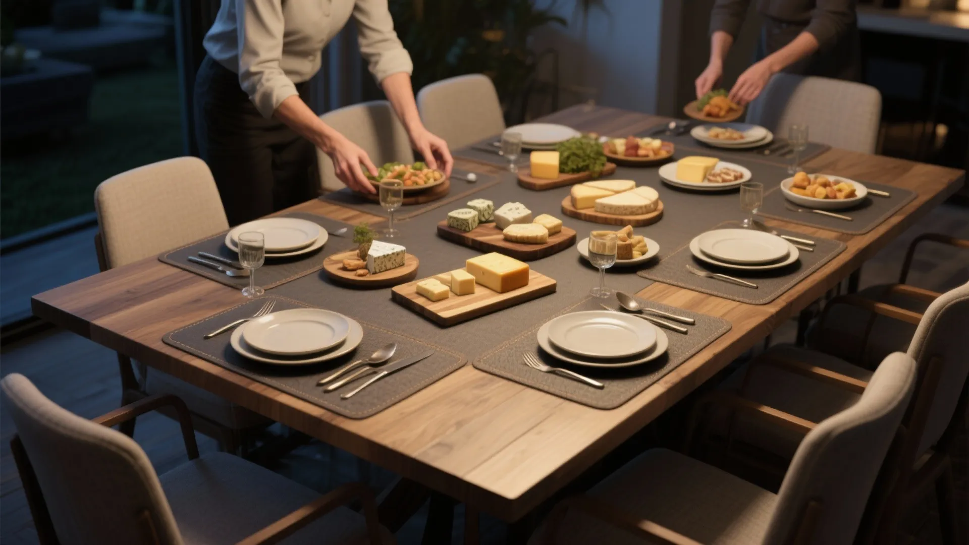 3. Make hosting easier by creating a serving station