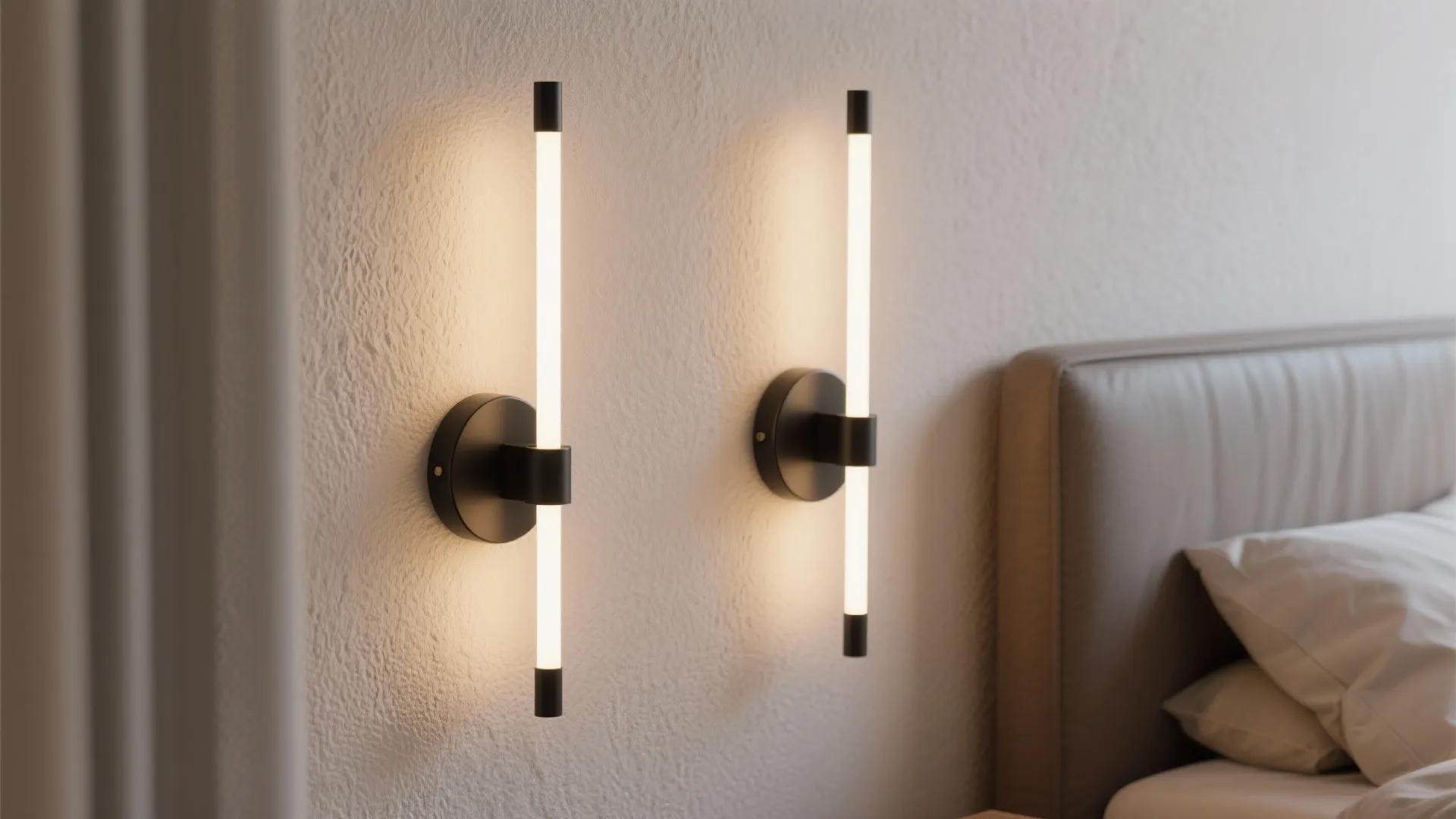 3. Shade-less modern sconces for minimal style